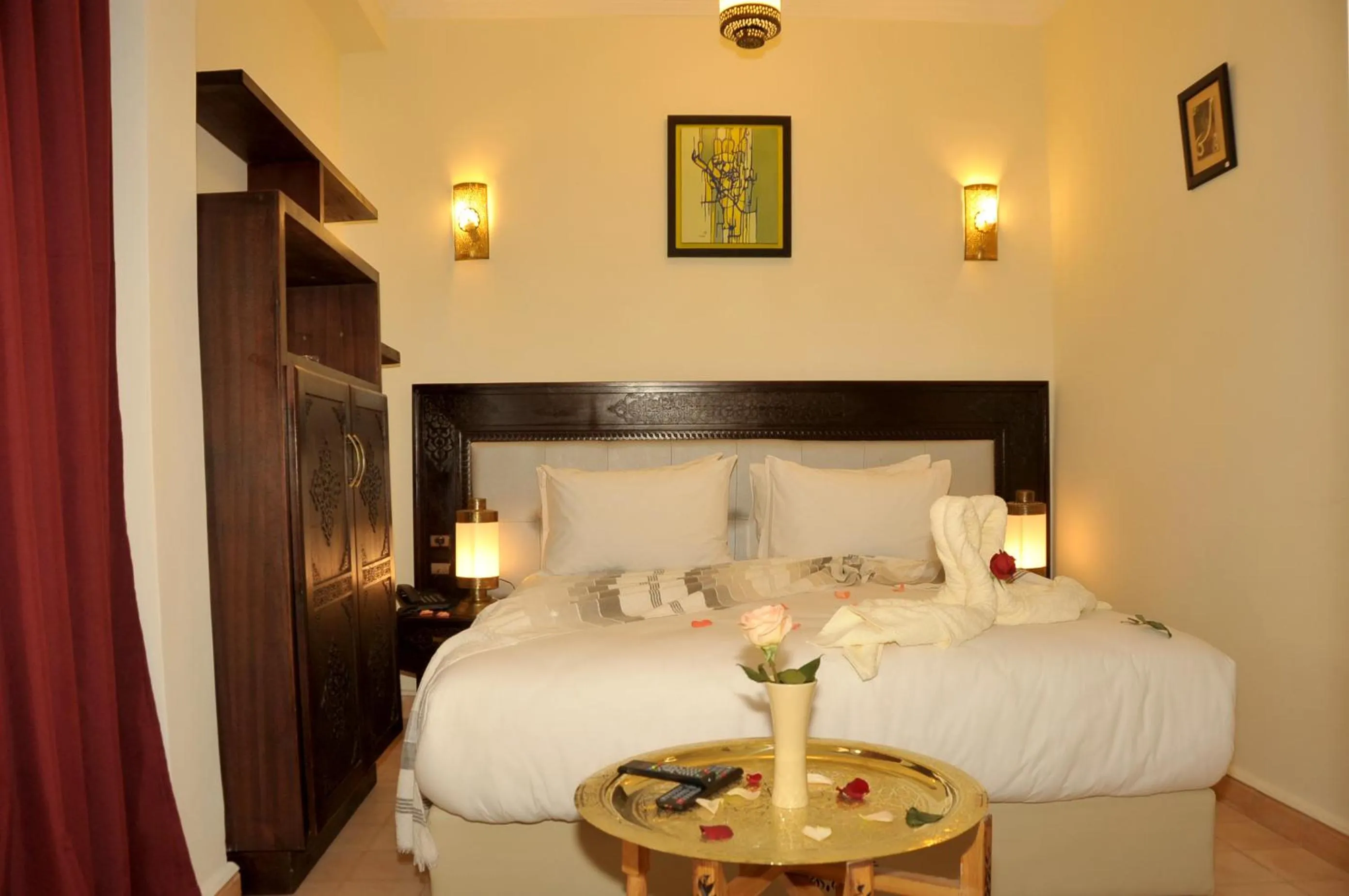 Bed in Hotel Riad Ben Atar