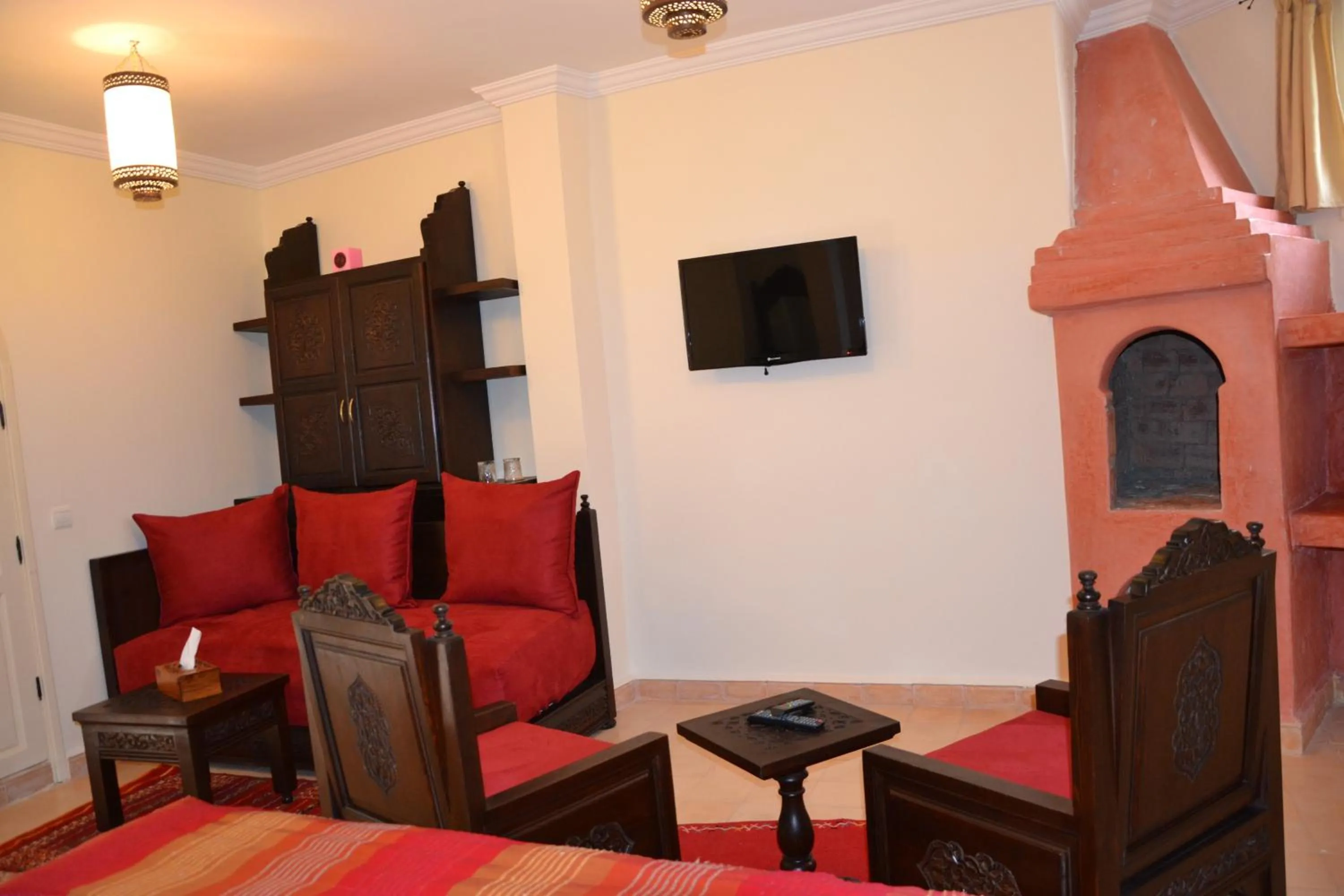 Seating area in Hotel Riad Ben Atar