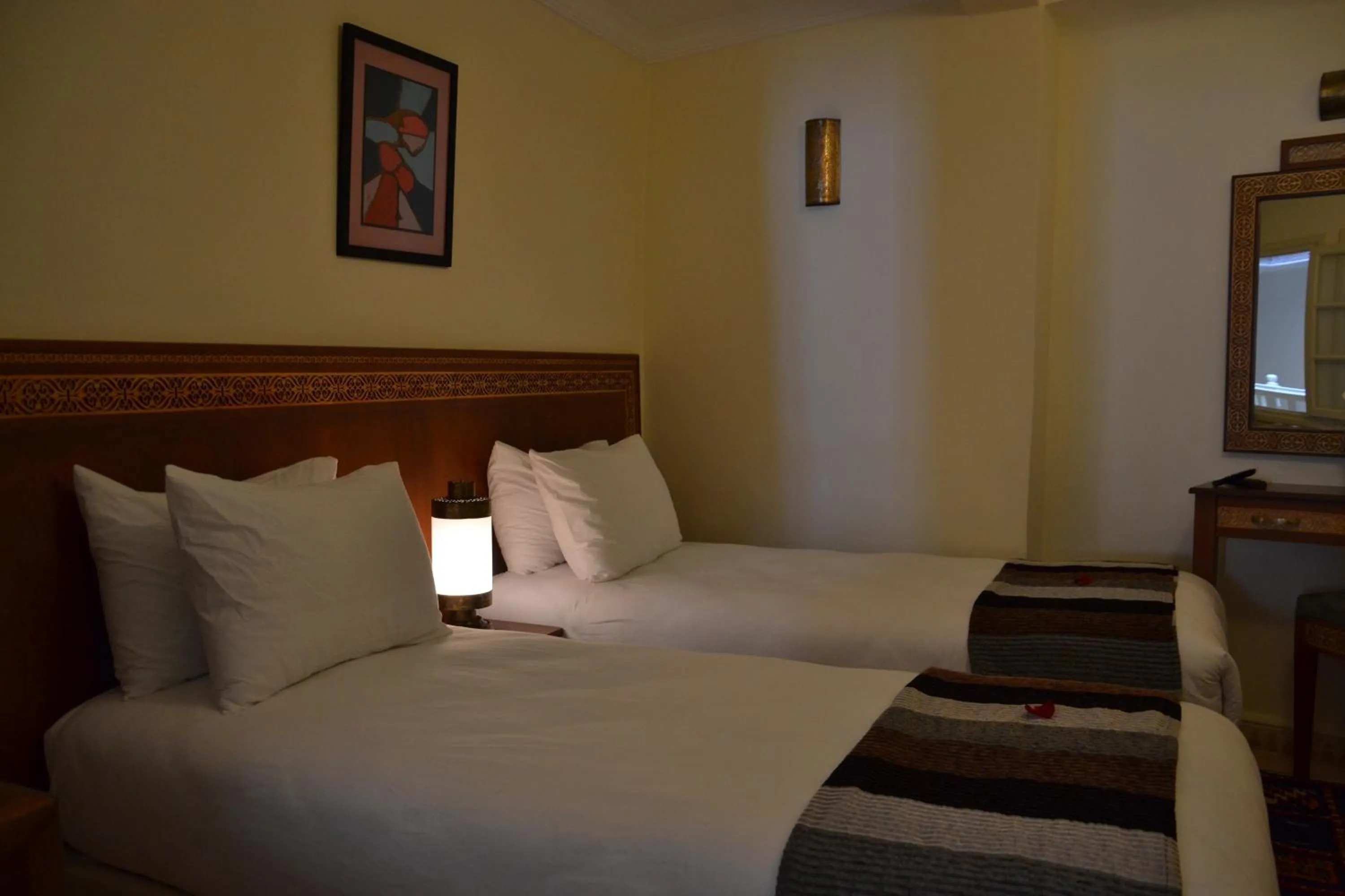 Bed in Hotel Riad Ben Atar