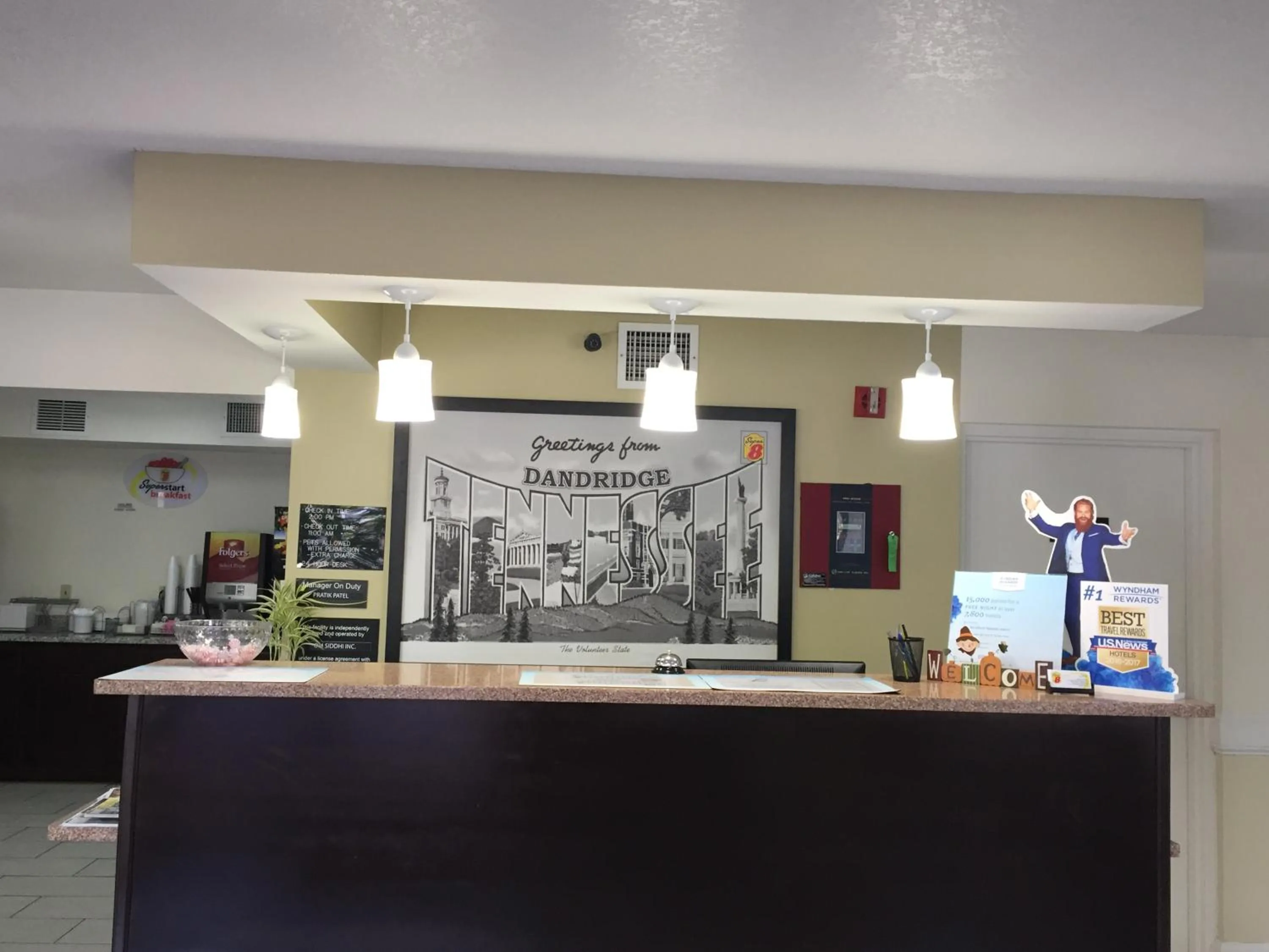 Lobby or reception in Super 8 by Wyndham Dandridge
