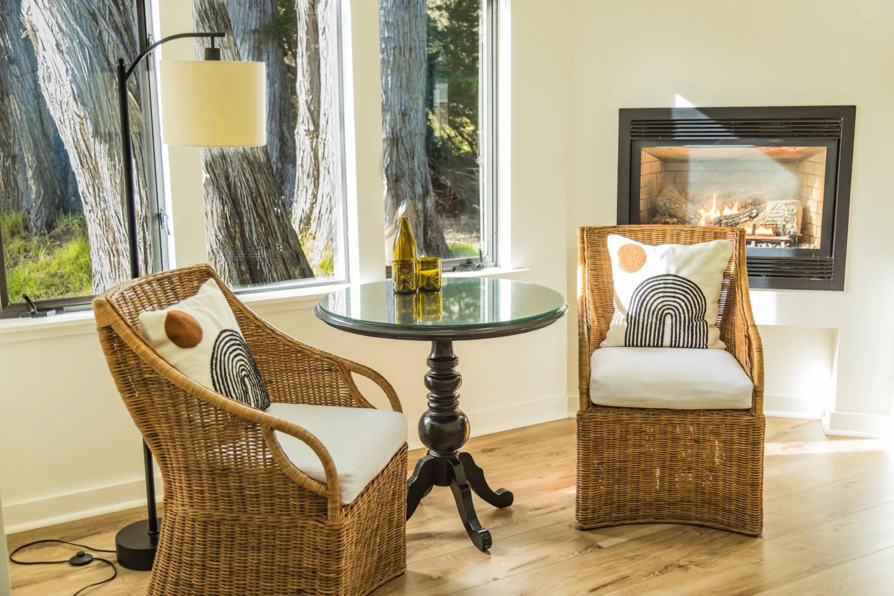 Seating area in SCP Mendocino Inn and Farm