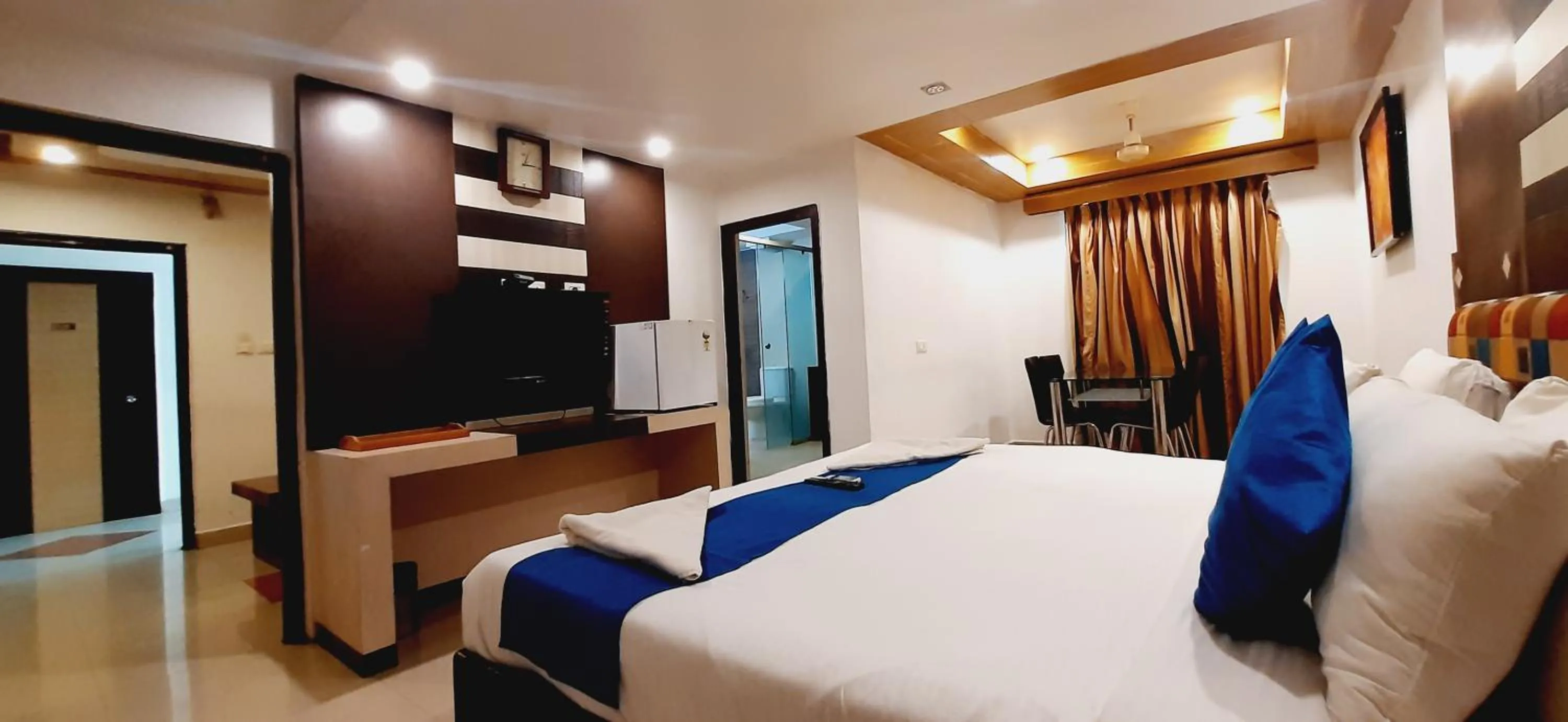 Bed in Hotel Kosala Vijayawada