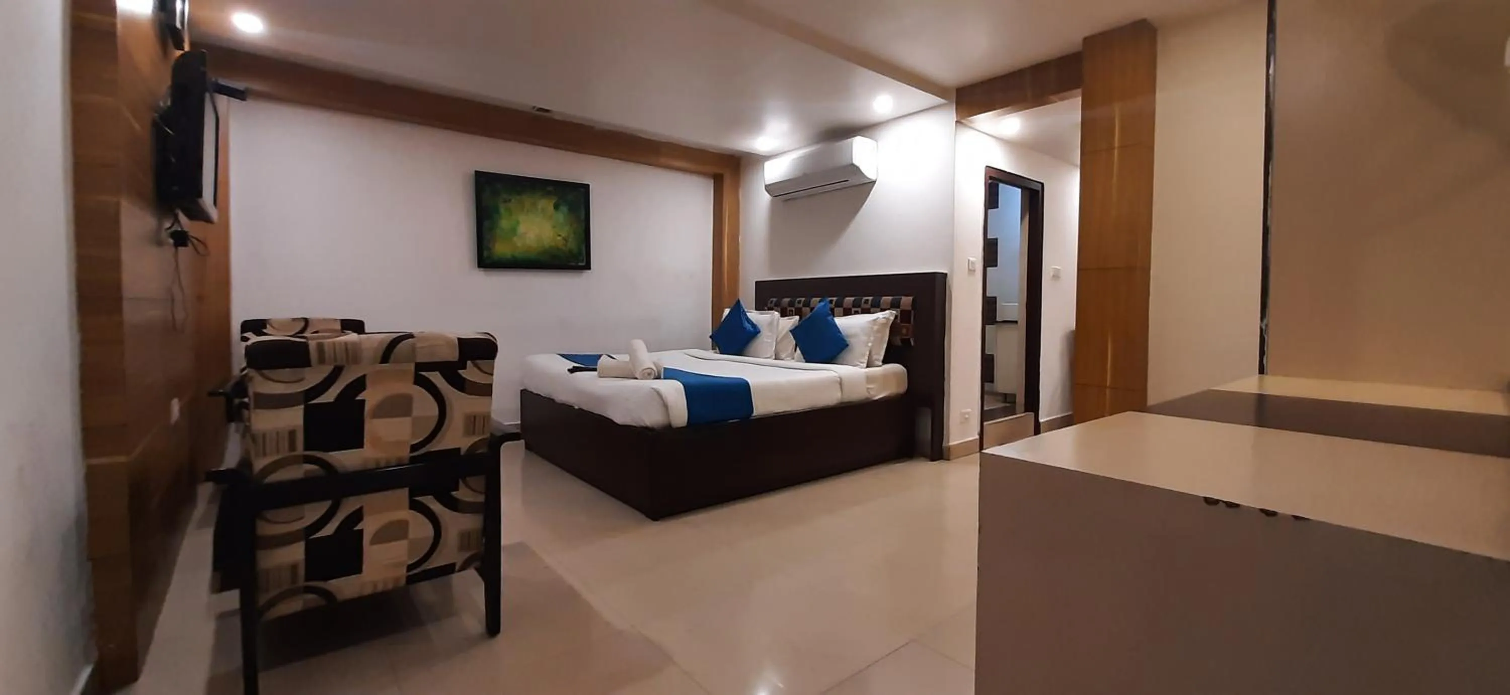 Bed in Hotel Kosala Vijayawada