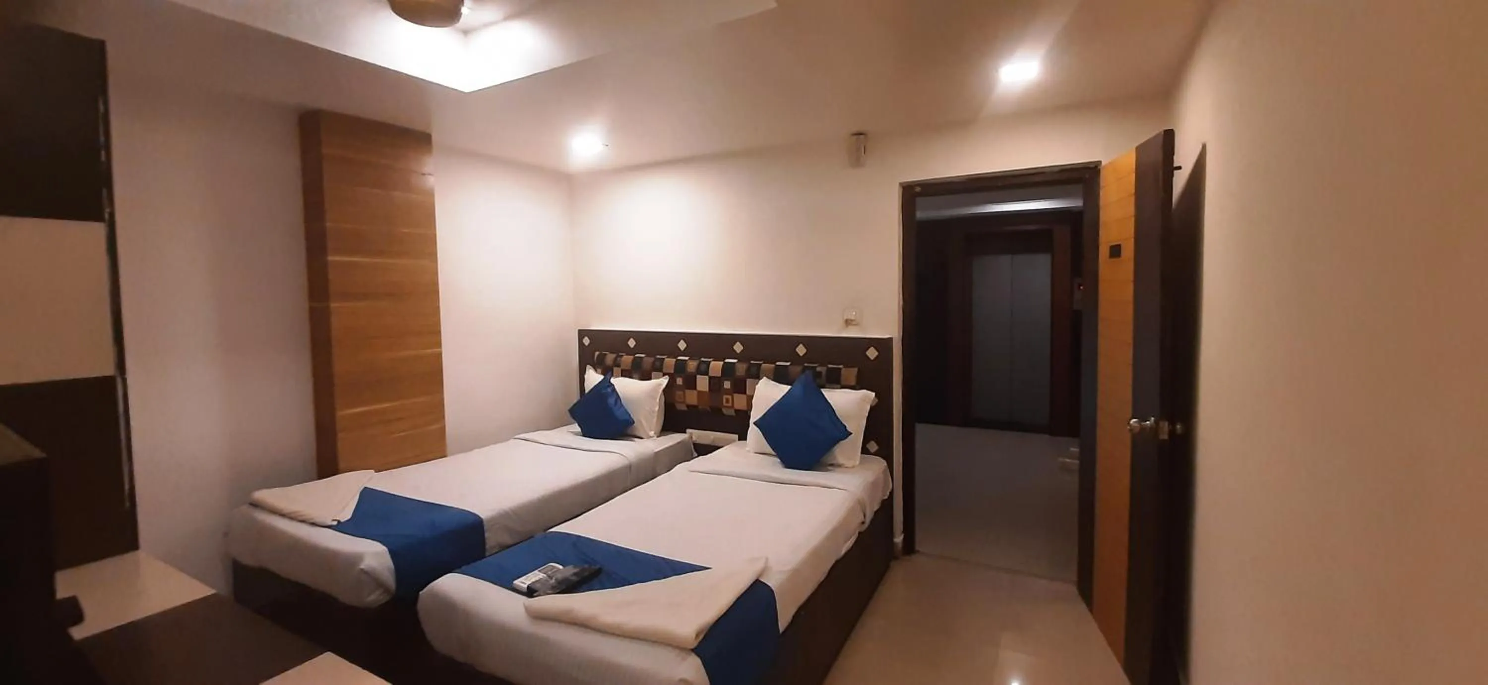 Bed in Hotel Kosala Vijayawada