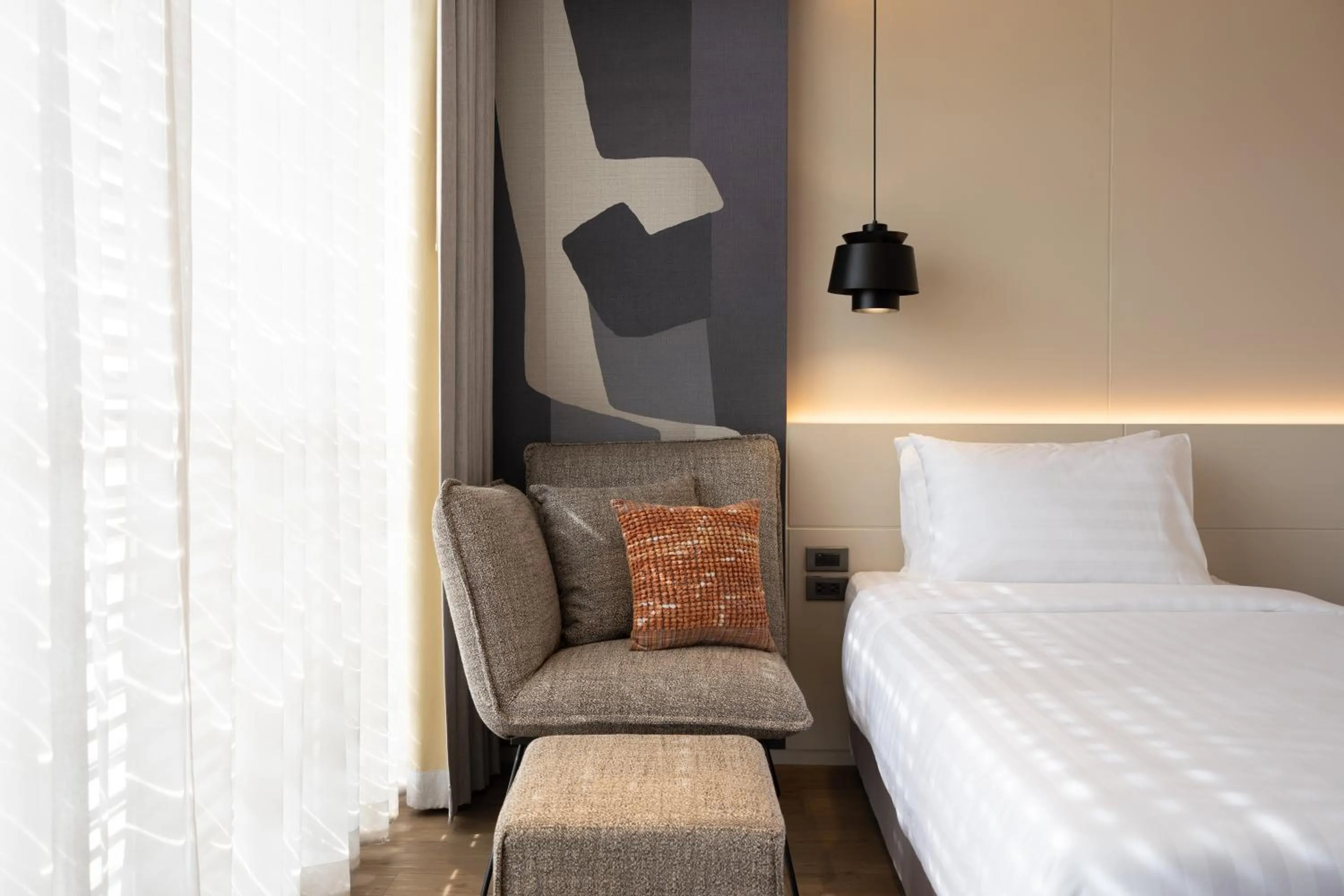 Bed in Stay Plus Hotel Bangkok