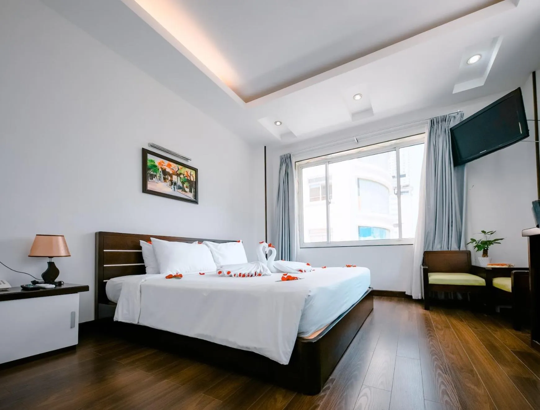 Bed in Happy Light Central Nha Trang