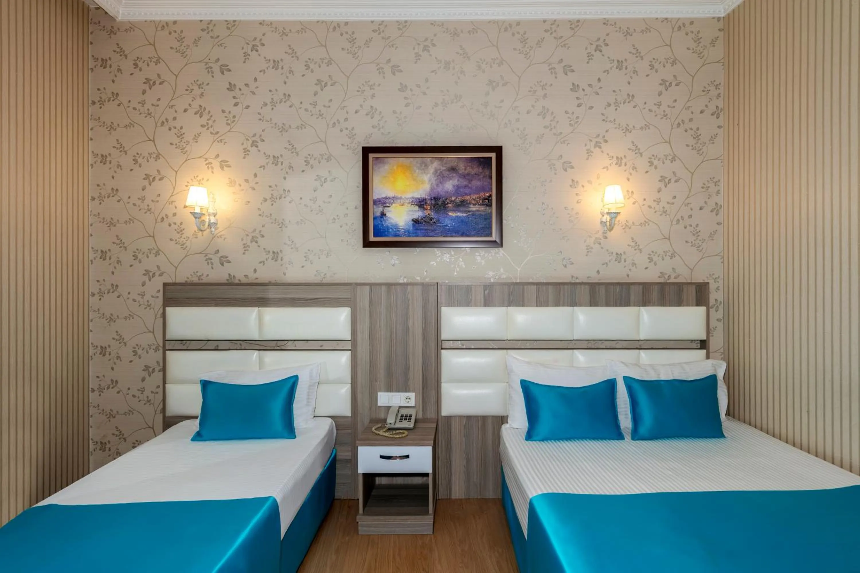 Bed in Nil Hotel İstanbul City Center