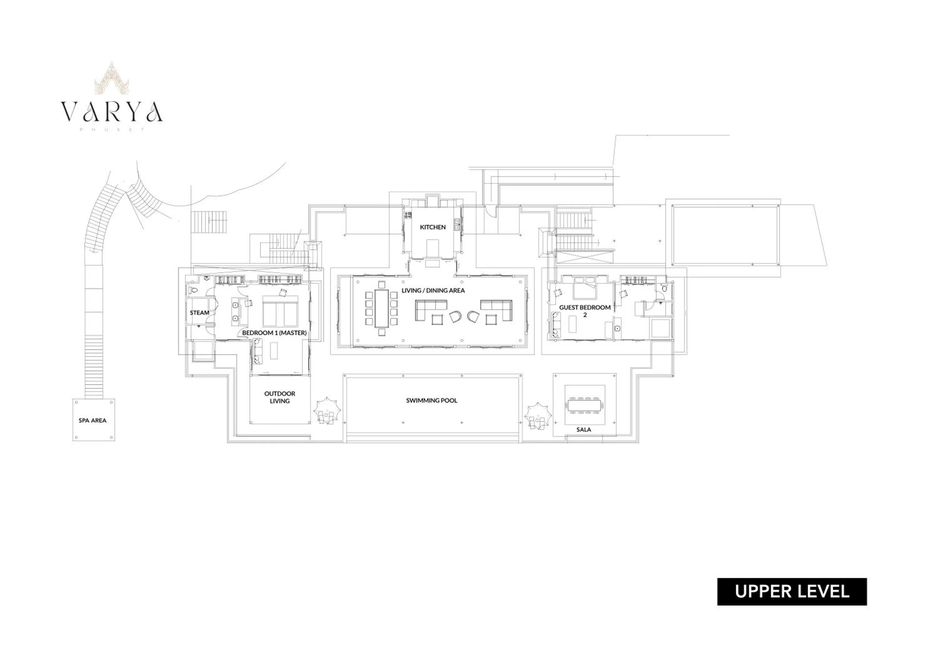 Floor plan in Villa Varya