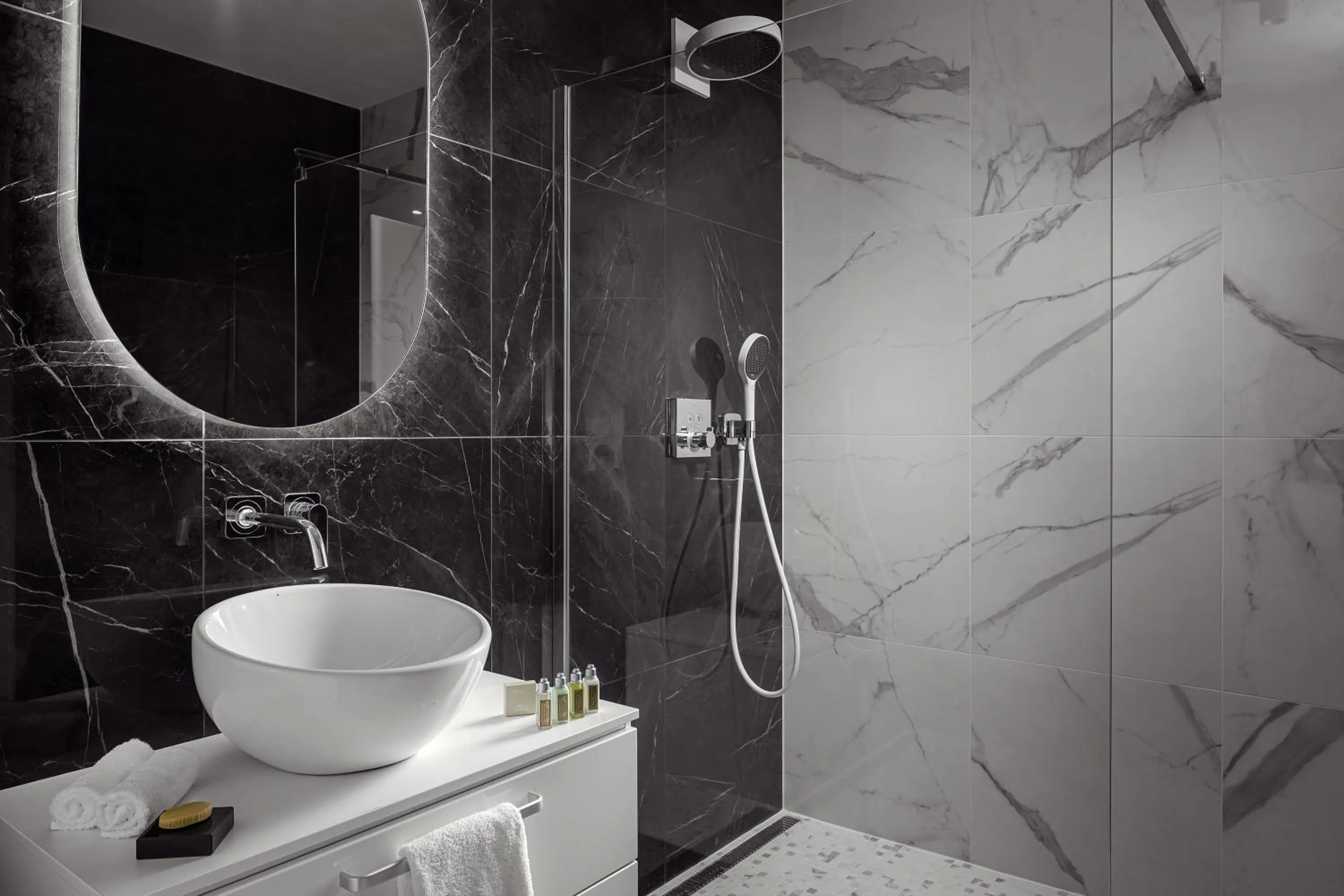 Shower in U Pujcovny Apartment Old Town Prague