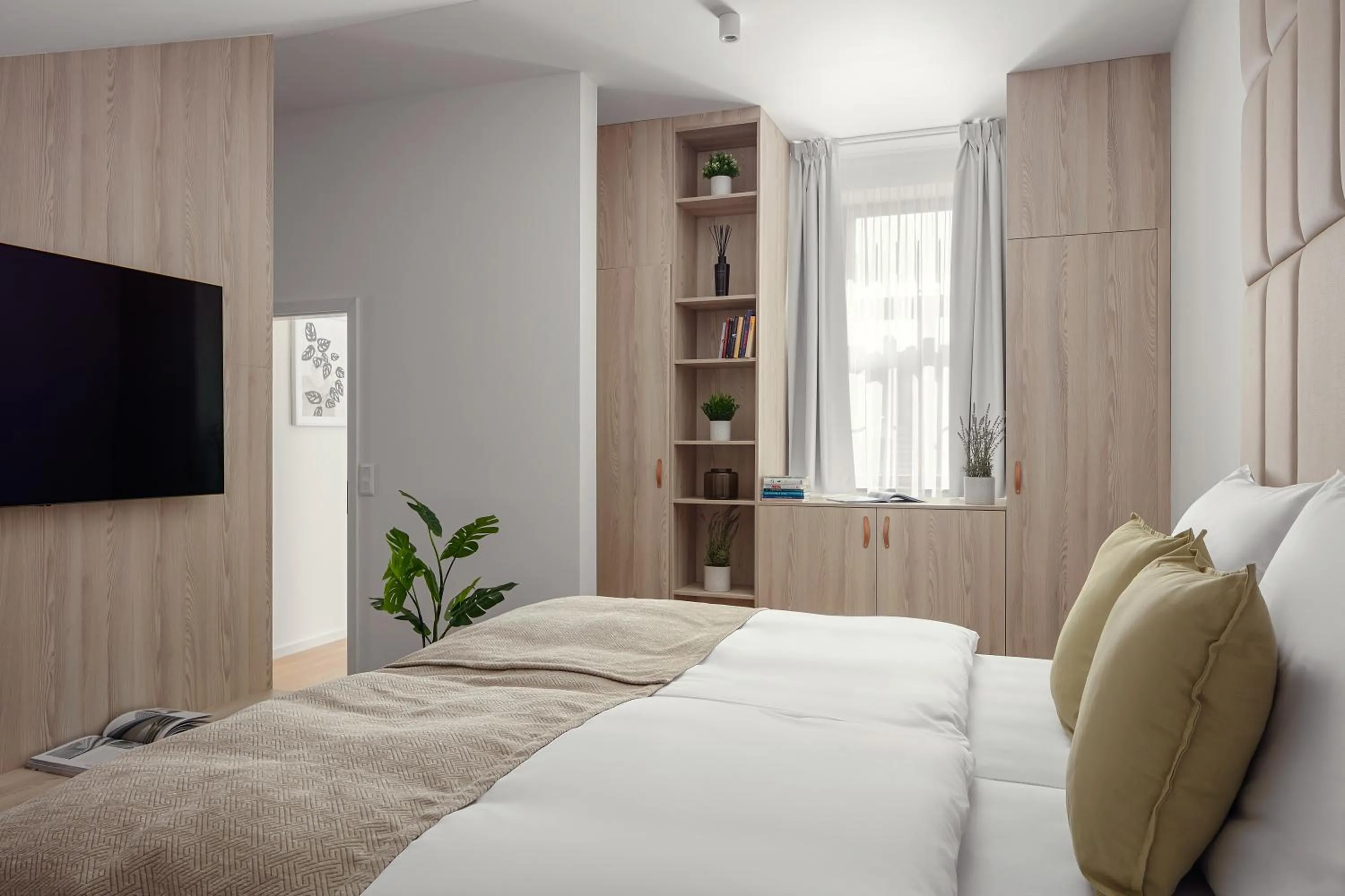Bed in U Pujcovny Apartment Old Town Prague
