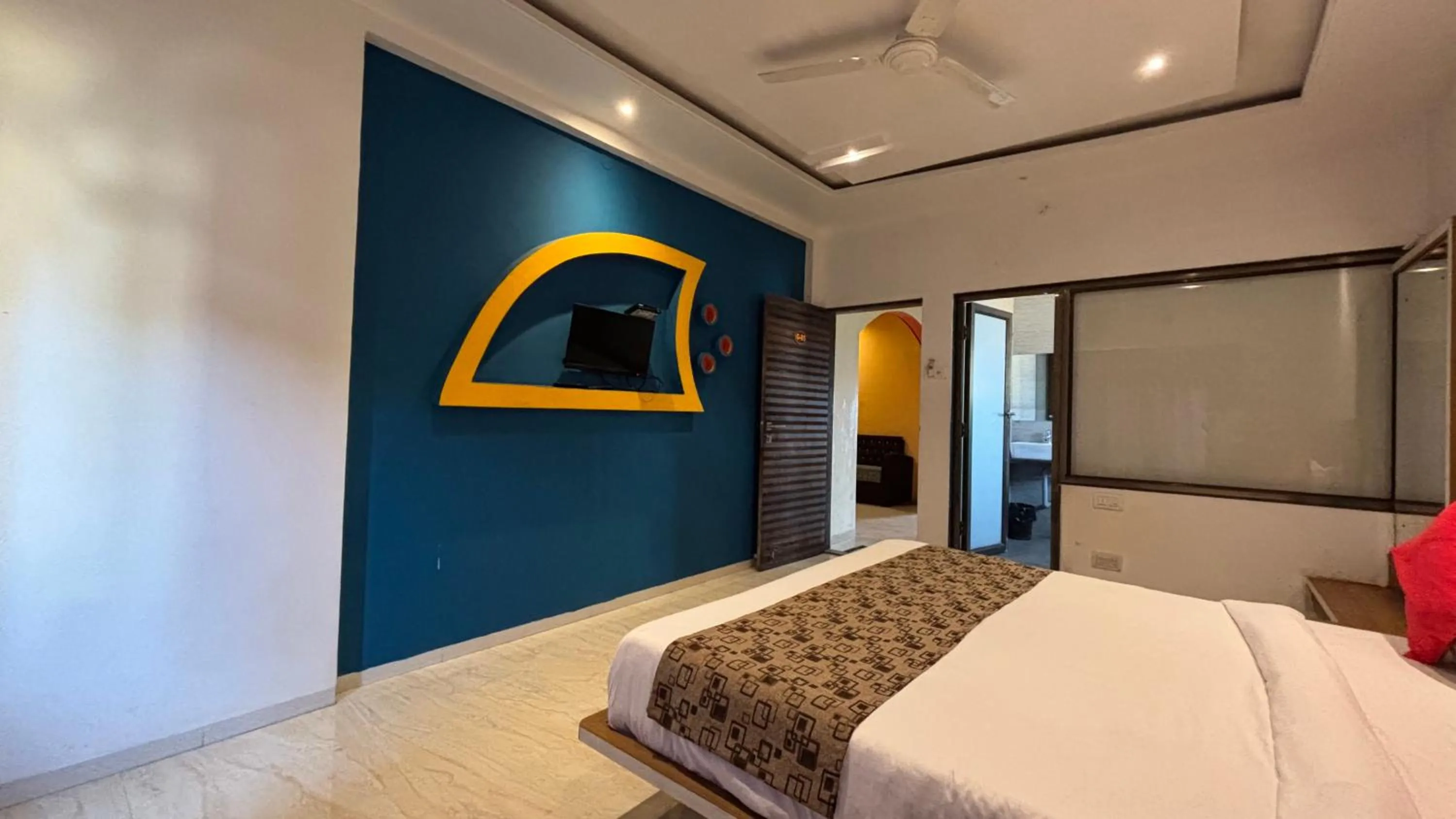 Bed in Veggies Residency