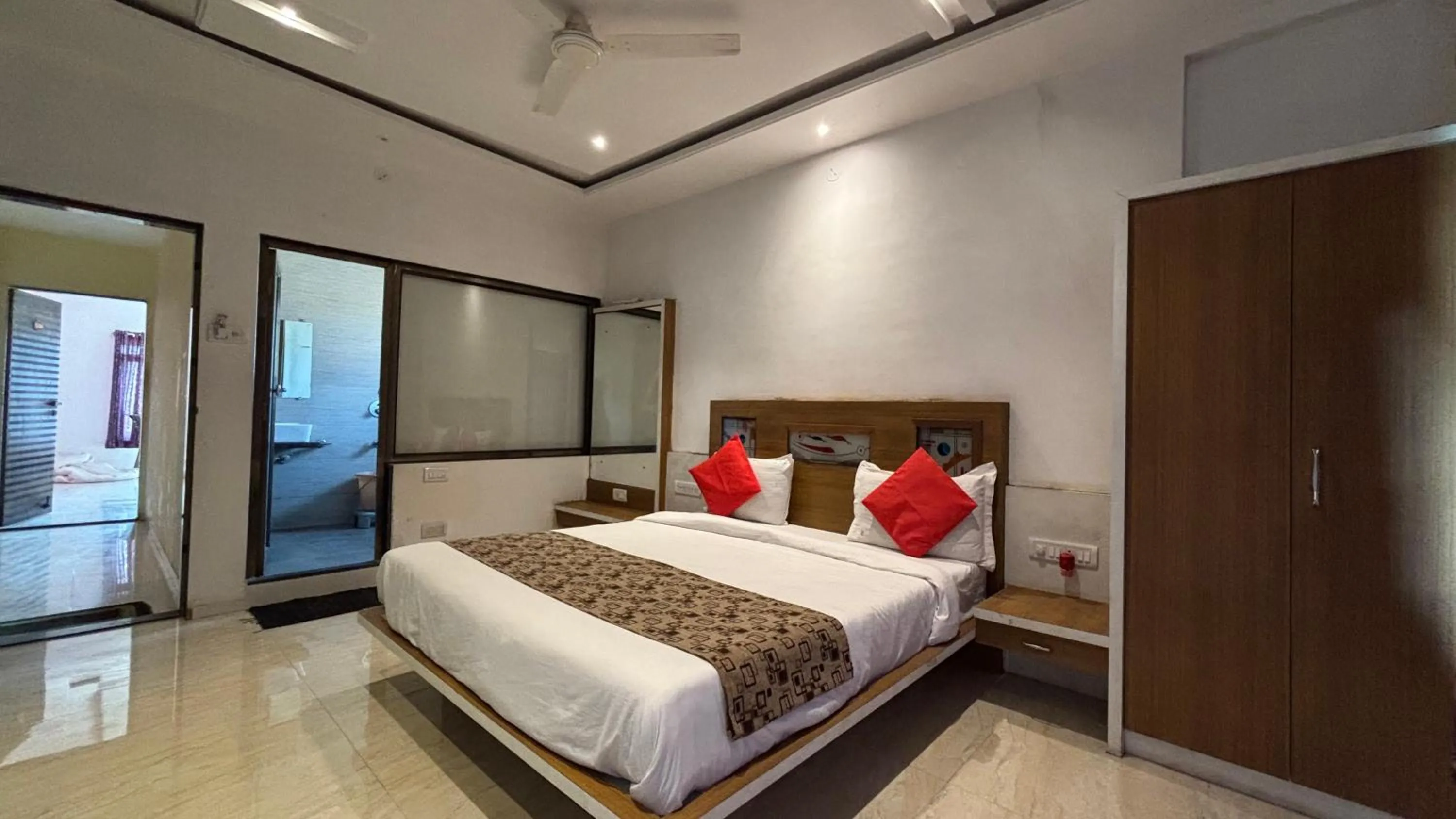 Bed in Veggies Residency