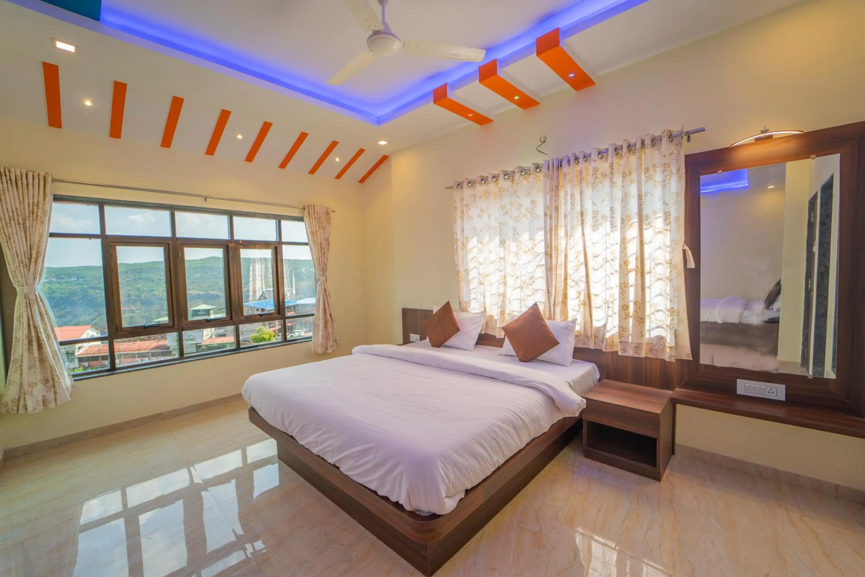 Bedroom, Bed in Veggies Residency