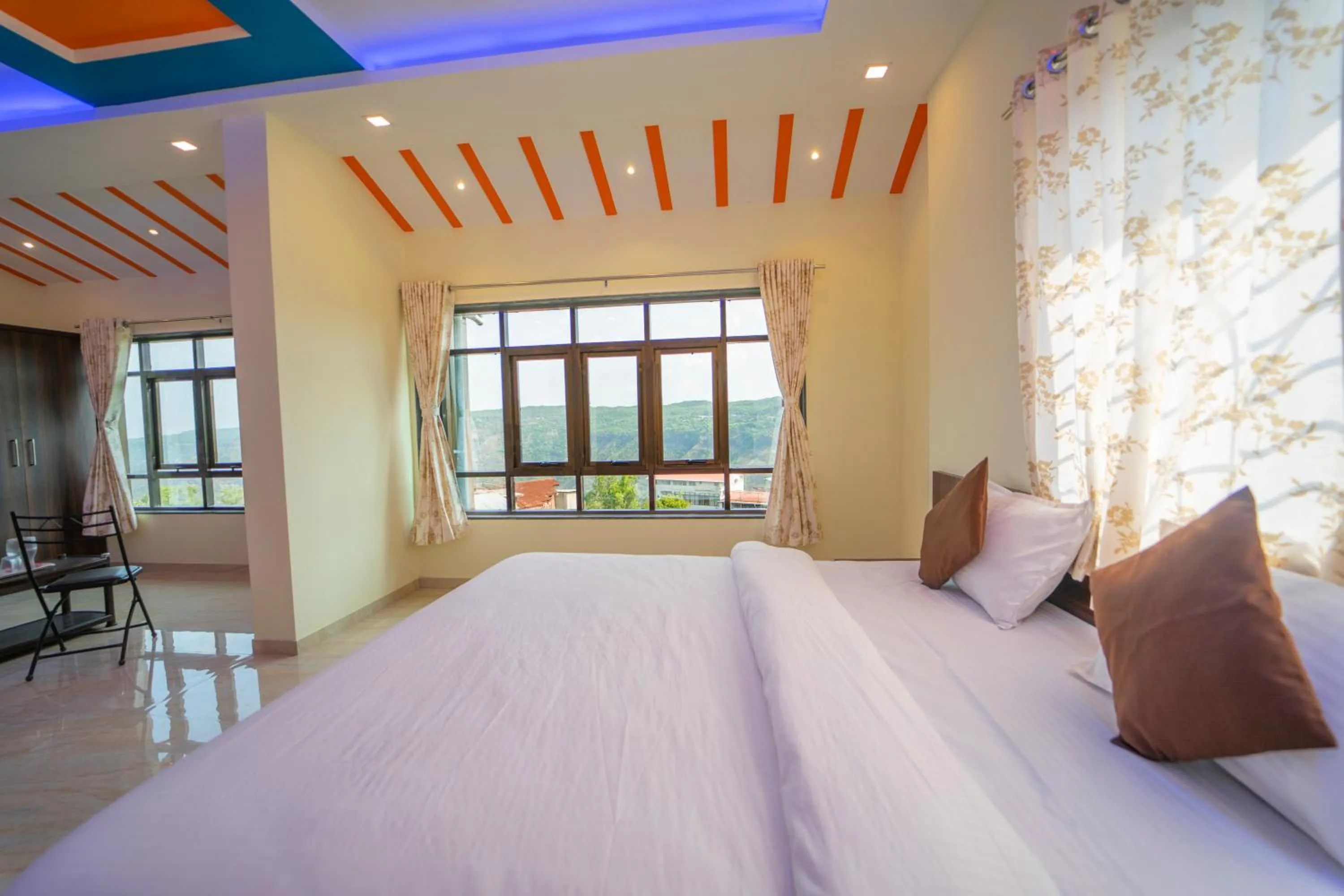 Bed in Veggies Residency