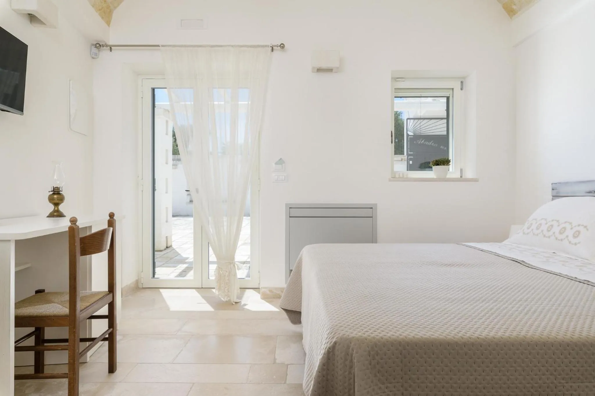 Bed in Masseria Abadia Uno