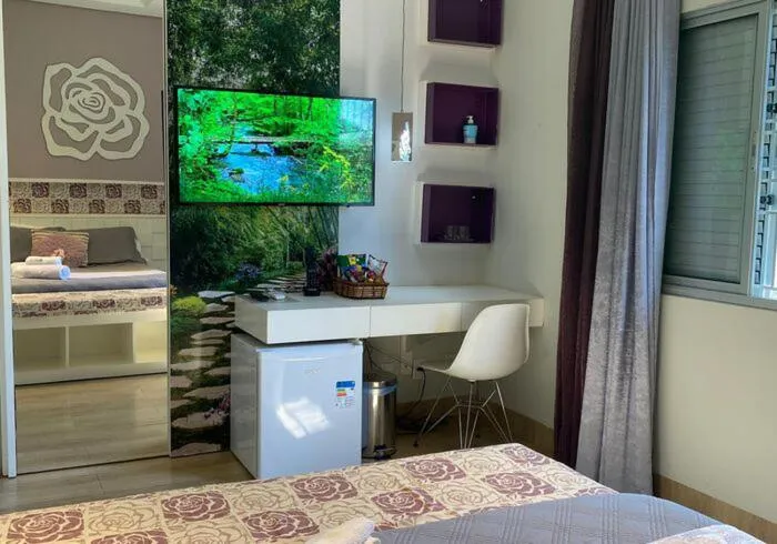 TV and multimedia, Bed in Mirante Pousada Boutique