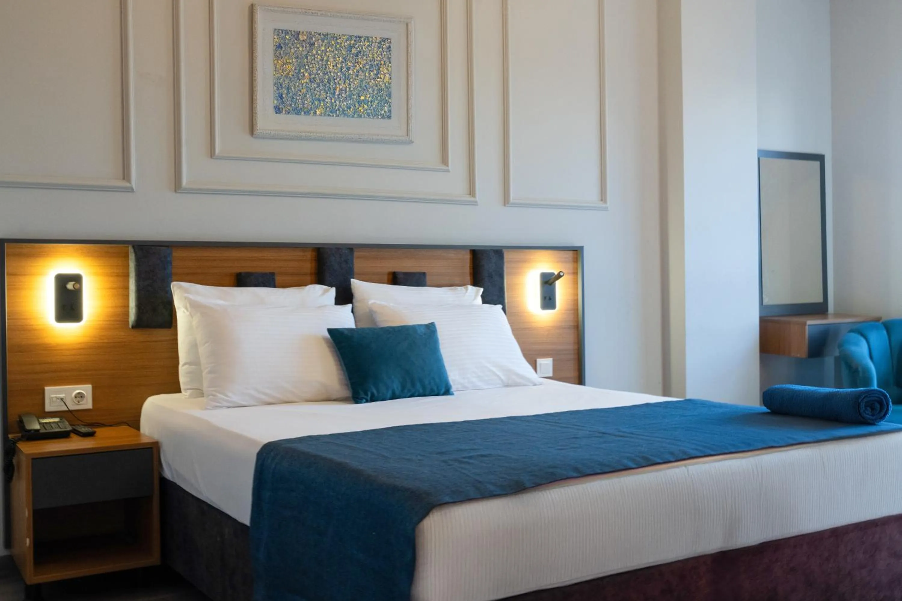 Bed in GRAND MOON HOTEL