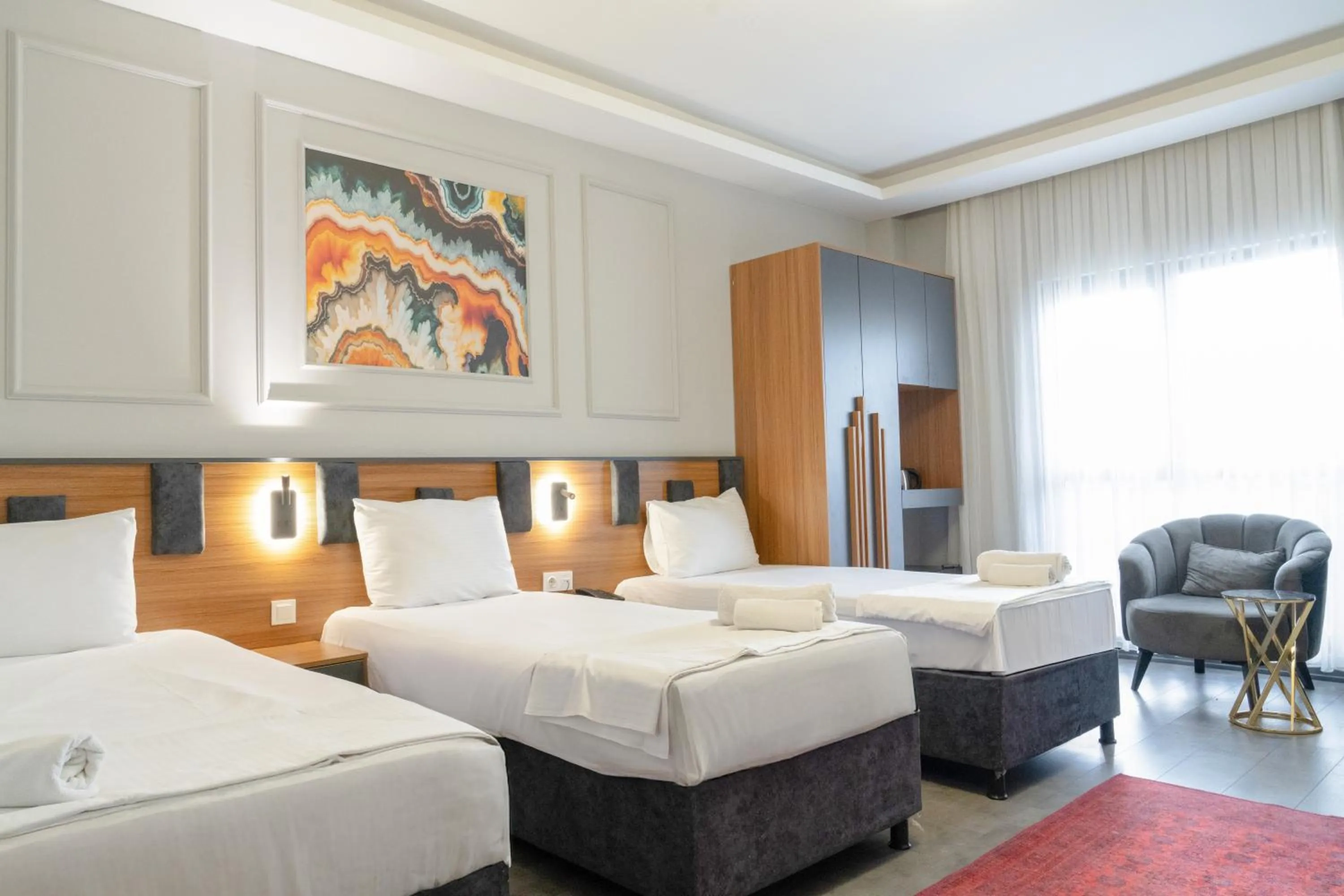 Bed in GRAND MOON HOTEL