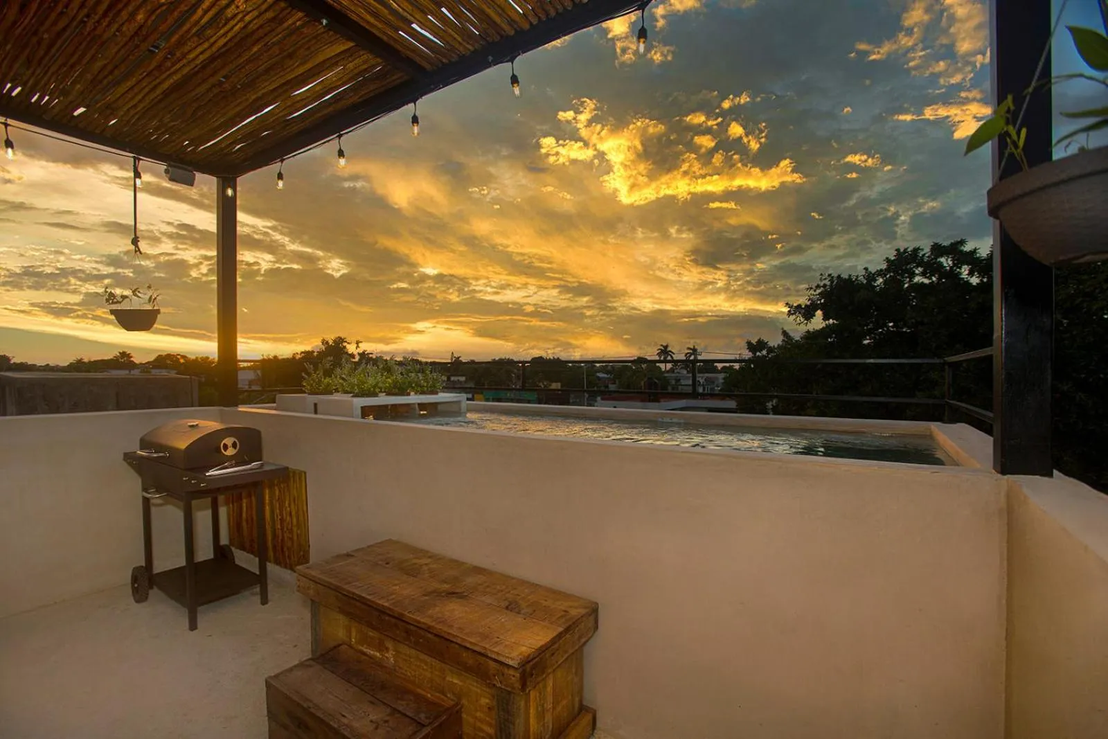 Pool view in Wayuum Suites Cozumel Oasis in Paradise