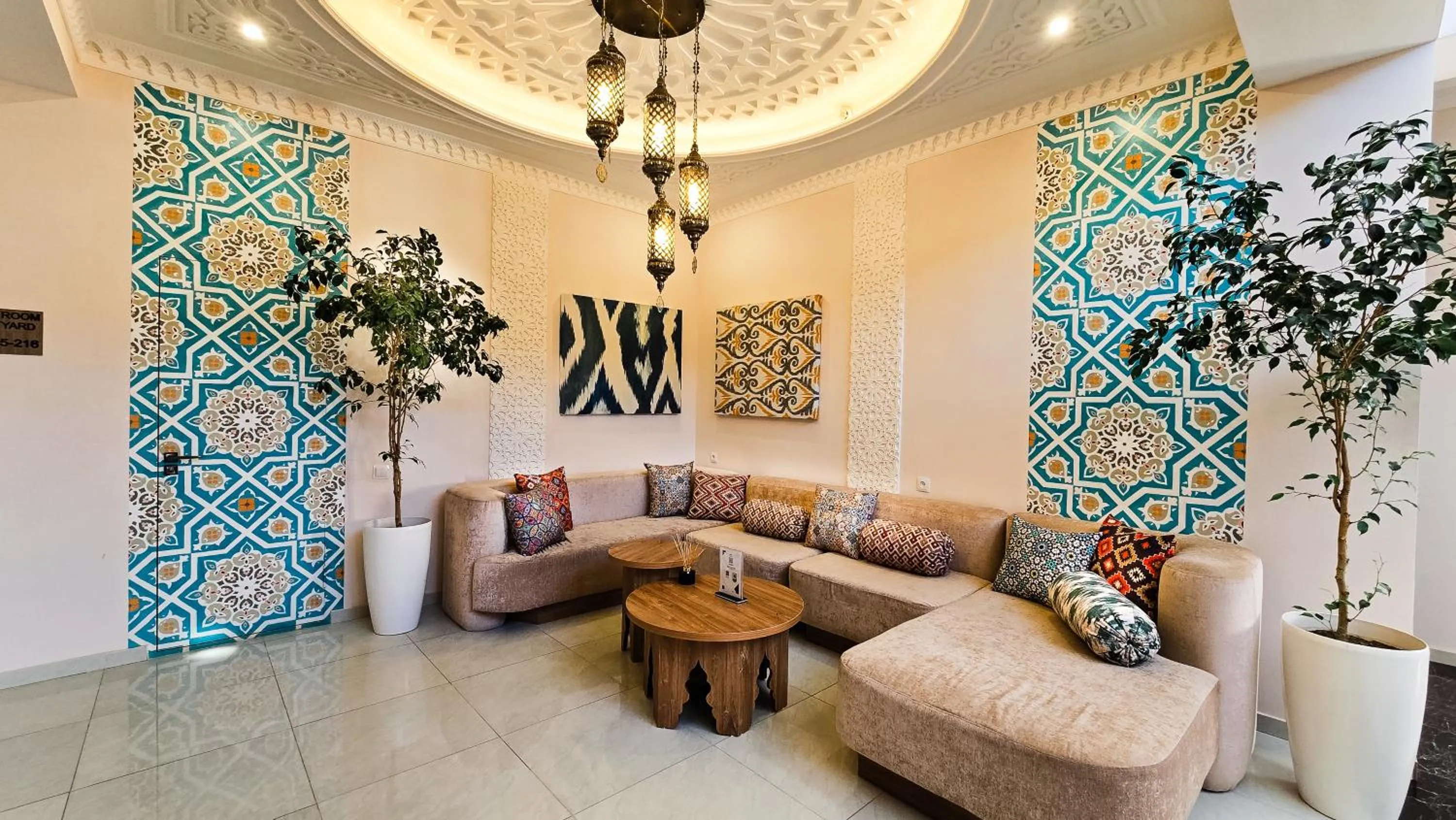 Lobby or reception in Hotel Bankir Khiva