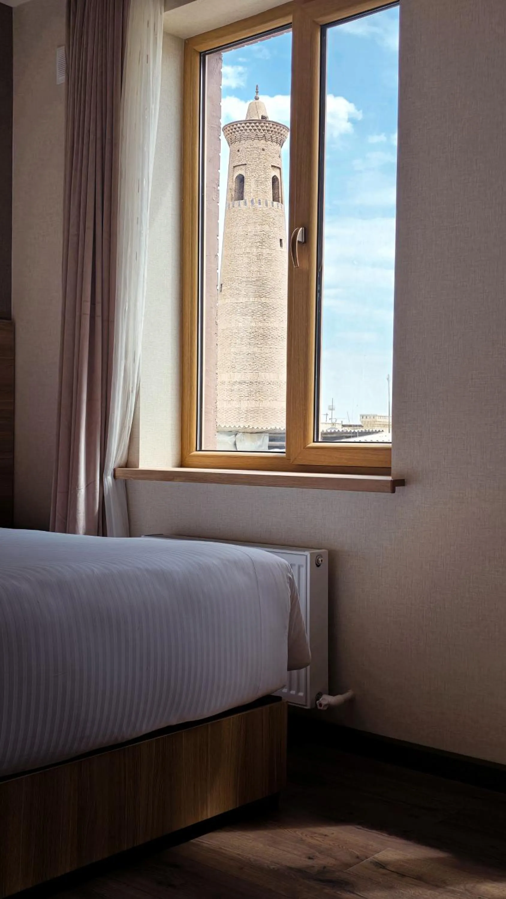 Bed in Hotel Bankir Khiva