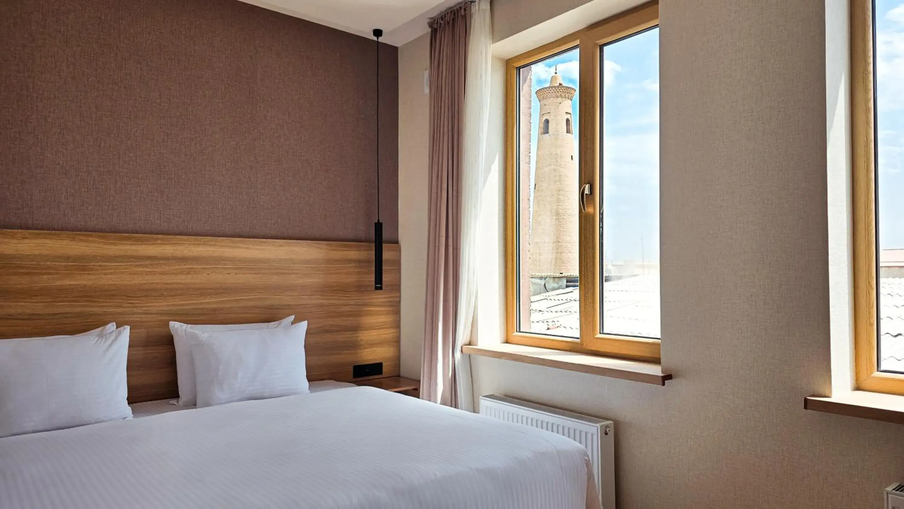 Deluxe Double or Twin Room with City View in Hotel Bankir Khiva Deluxe Double or Twin Room with City View in Hotel Bankir Khiva