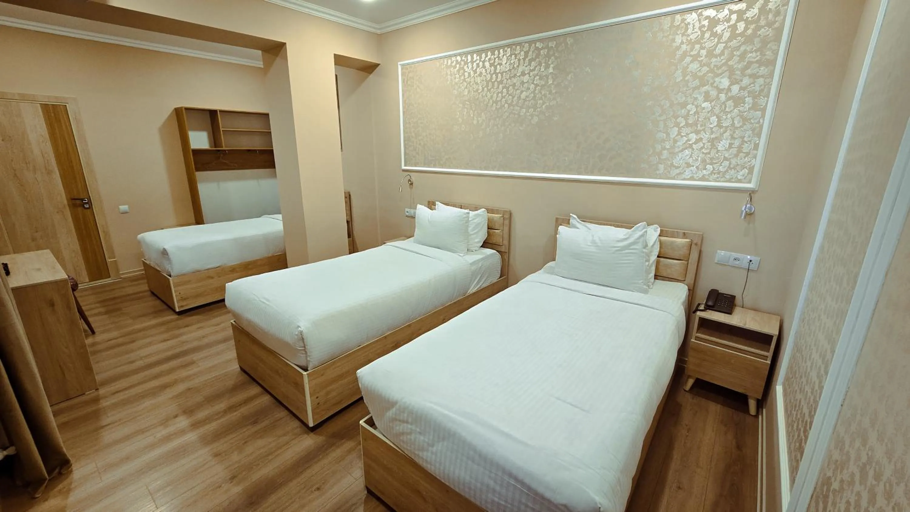 Bed in Hotel Bankir Khiva