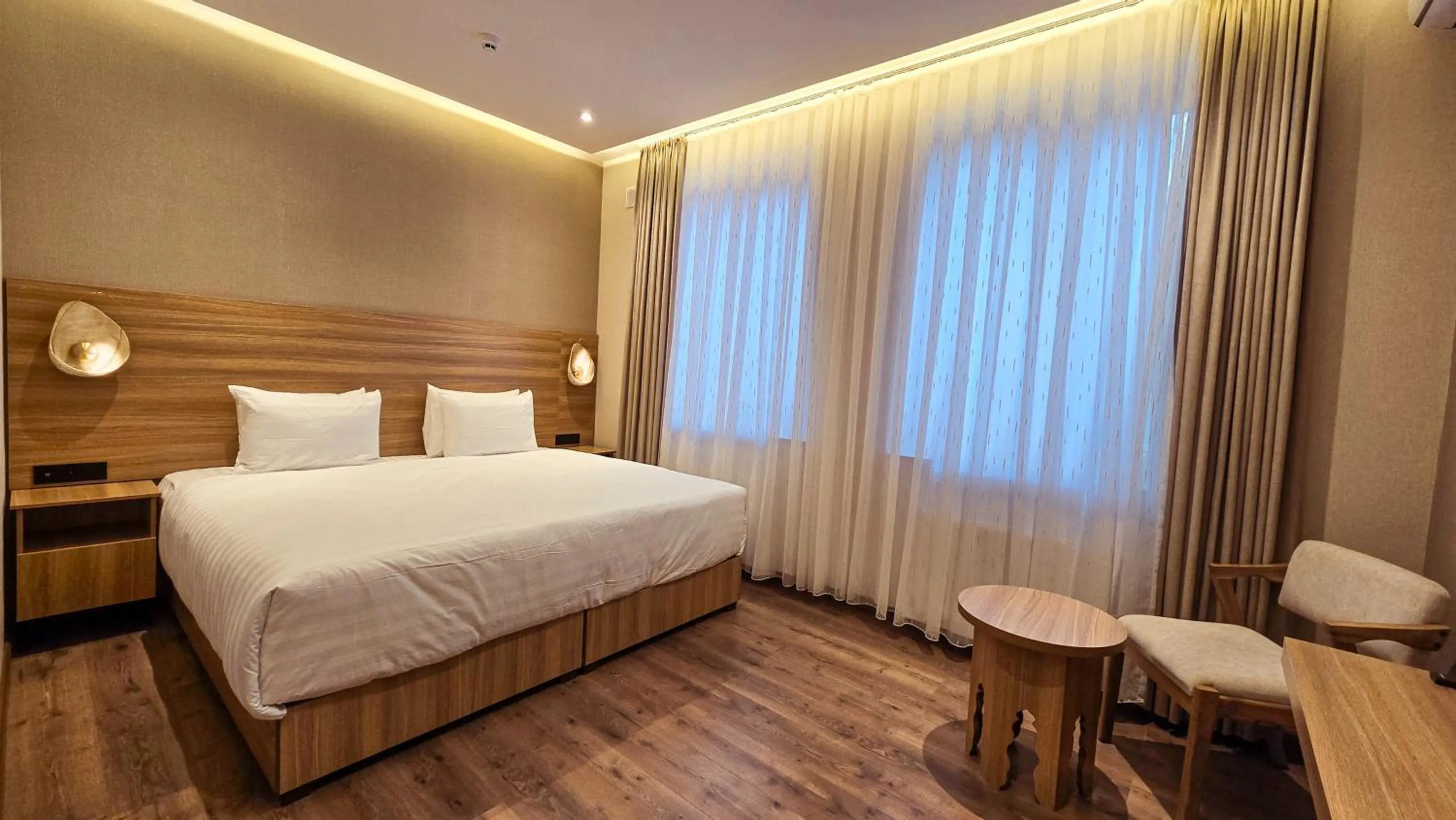 Bed in Hotel Bankir Khiva