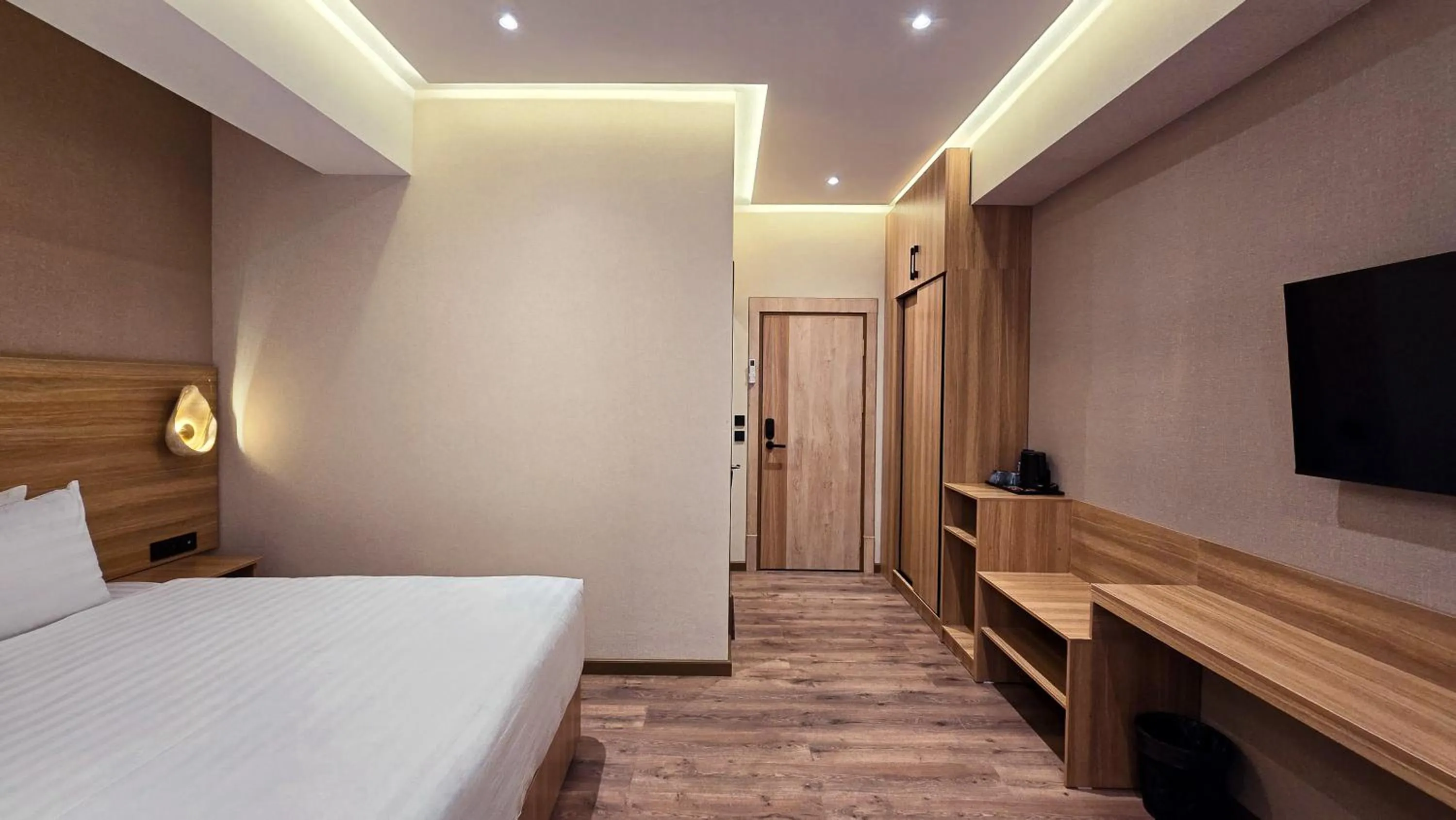 Bed in Hotel Bankir Khiva