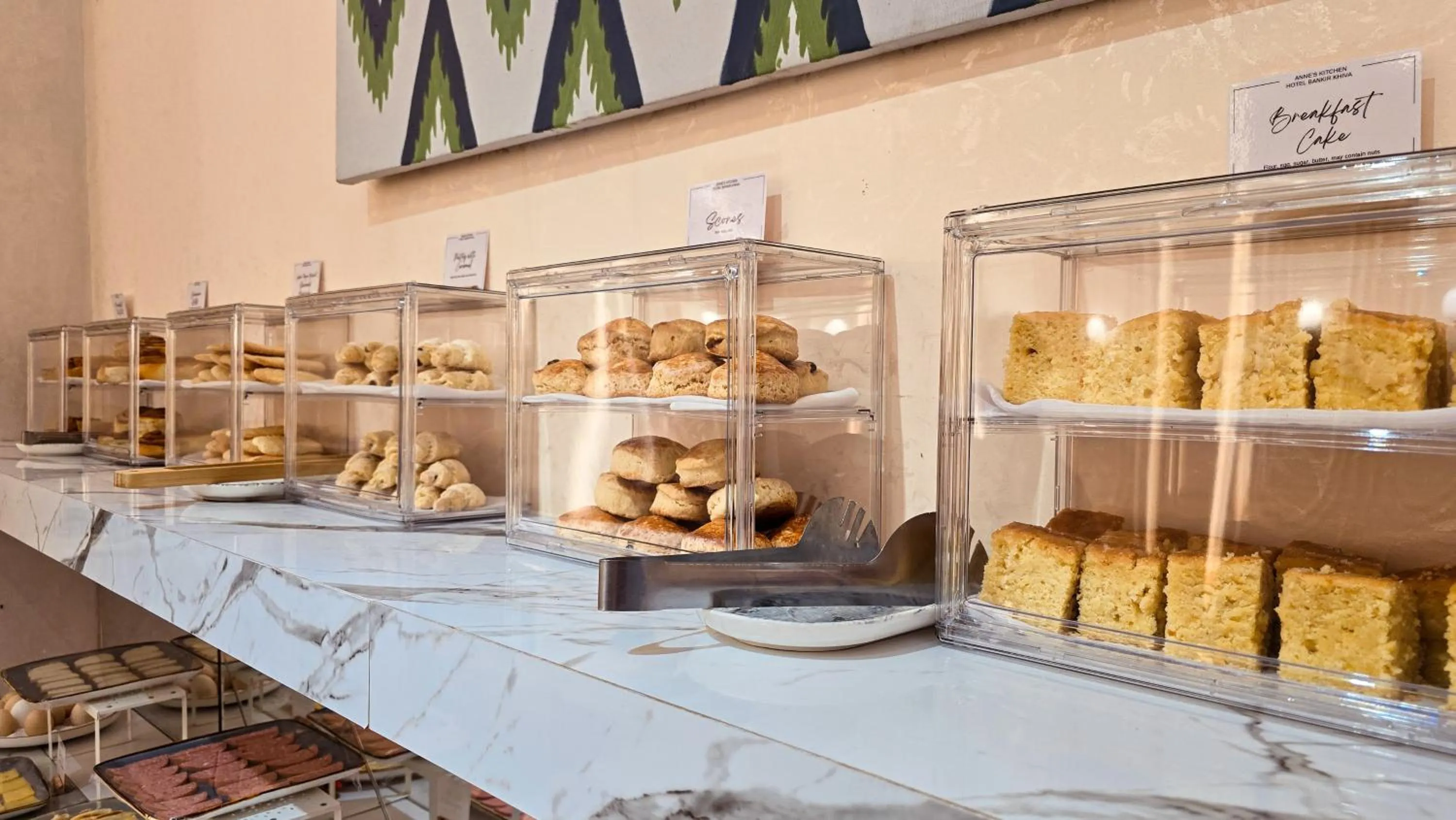 Food and drinks in Hotel Bankir Khiva