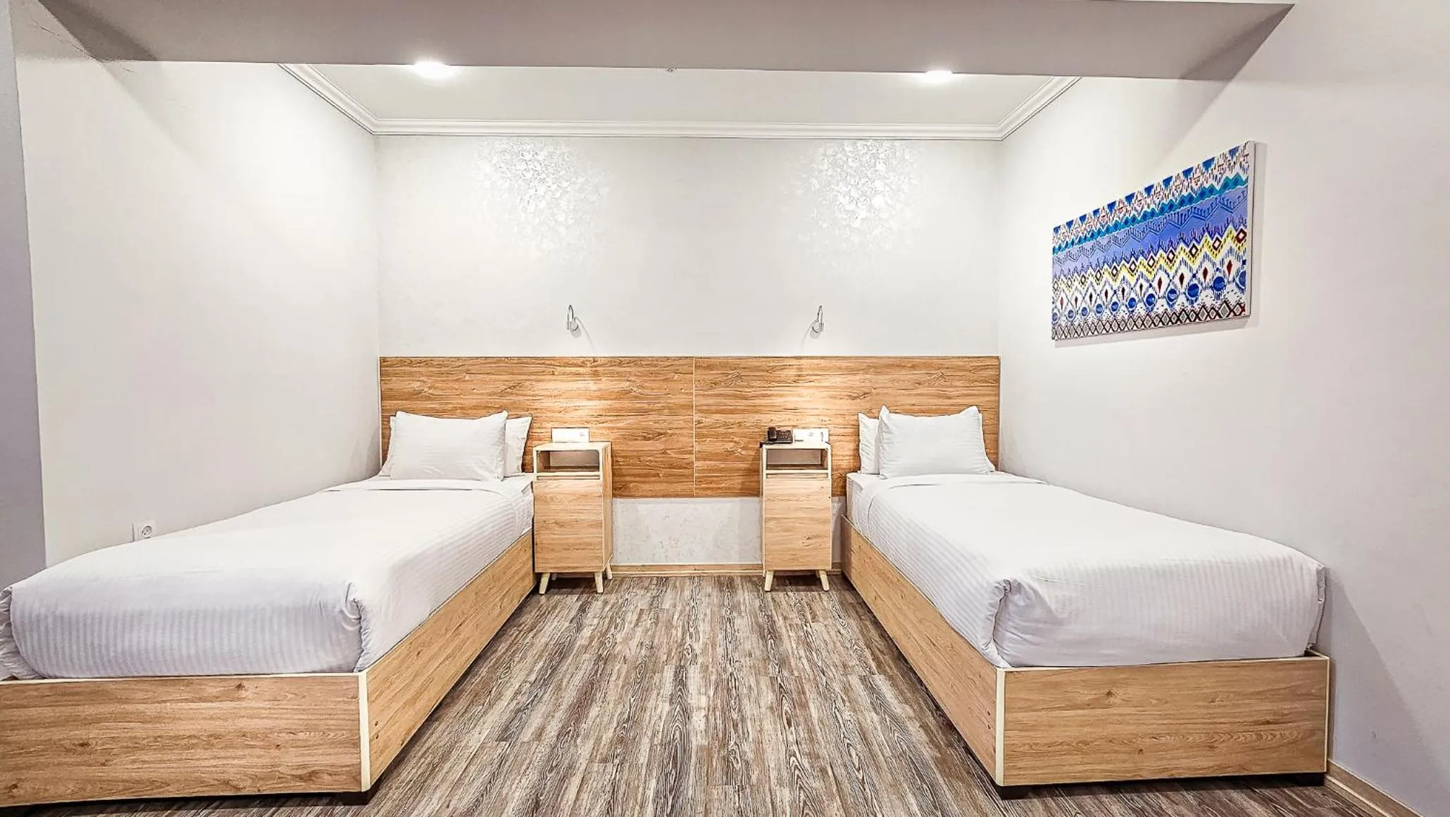 Bed in Hotel Bankir Khiva