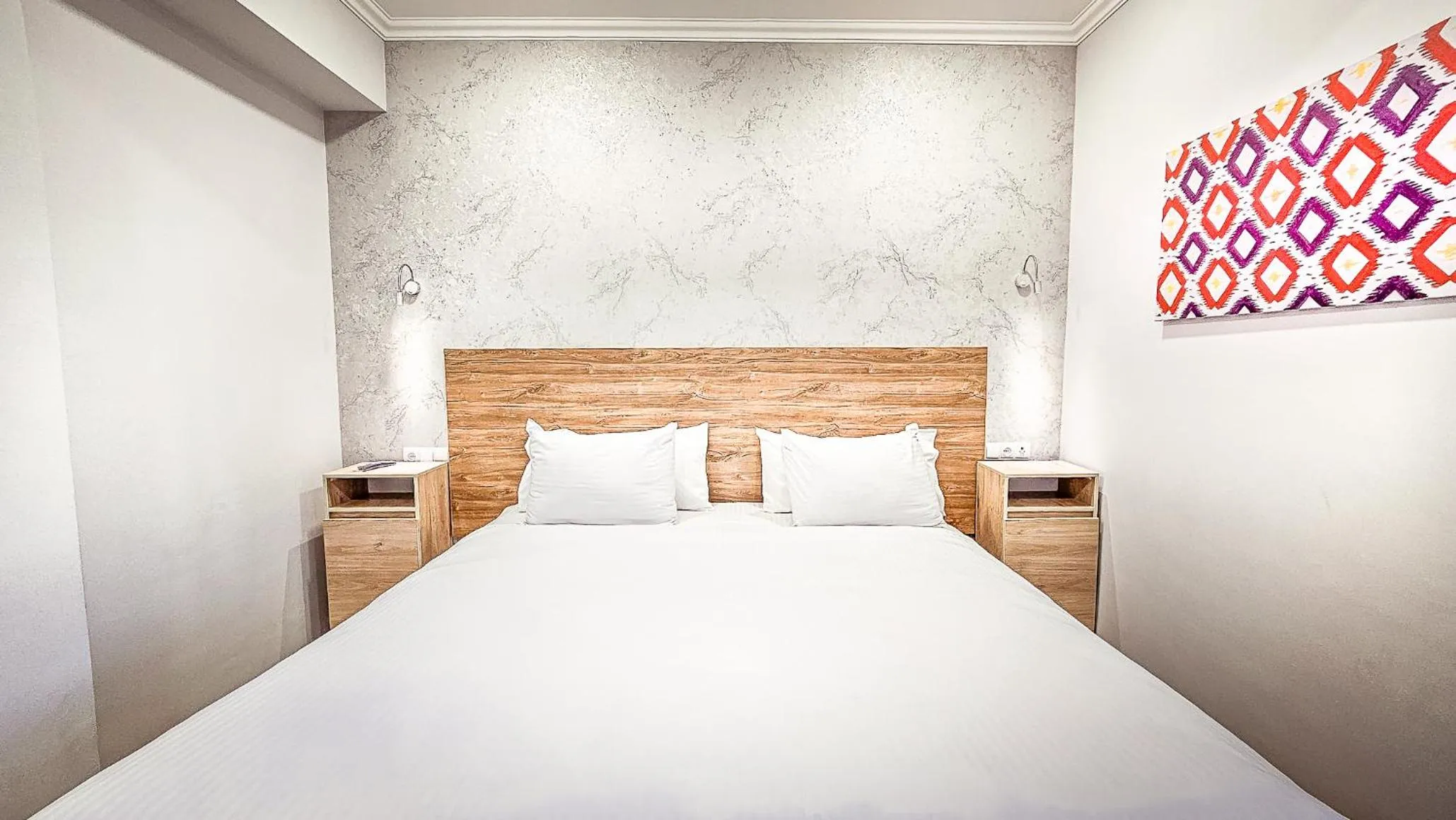 Bed in Hotel Bankir Khiva