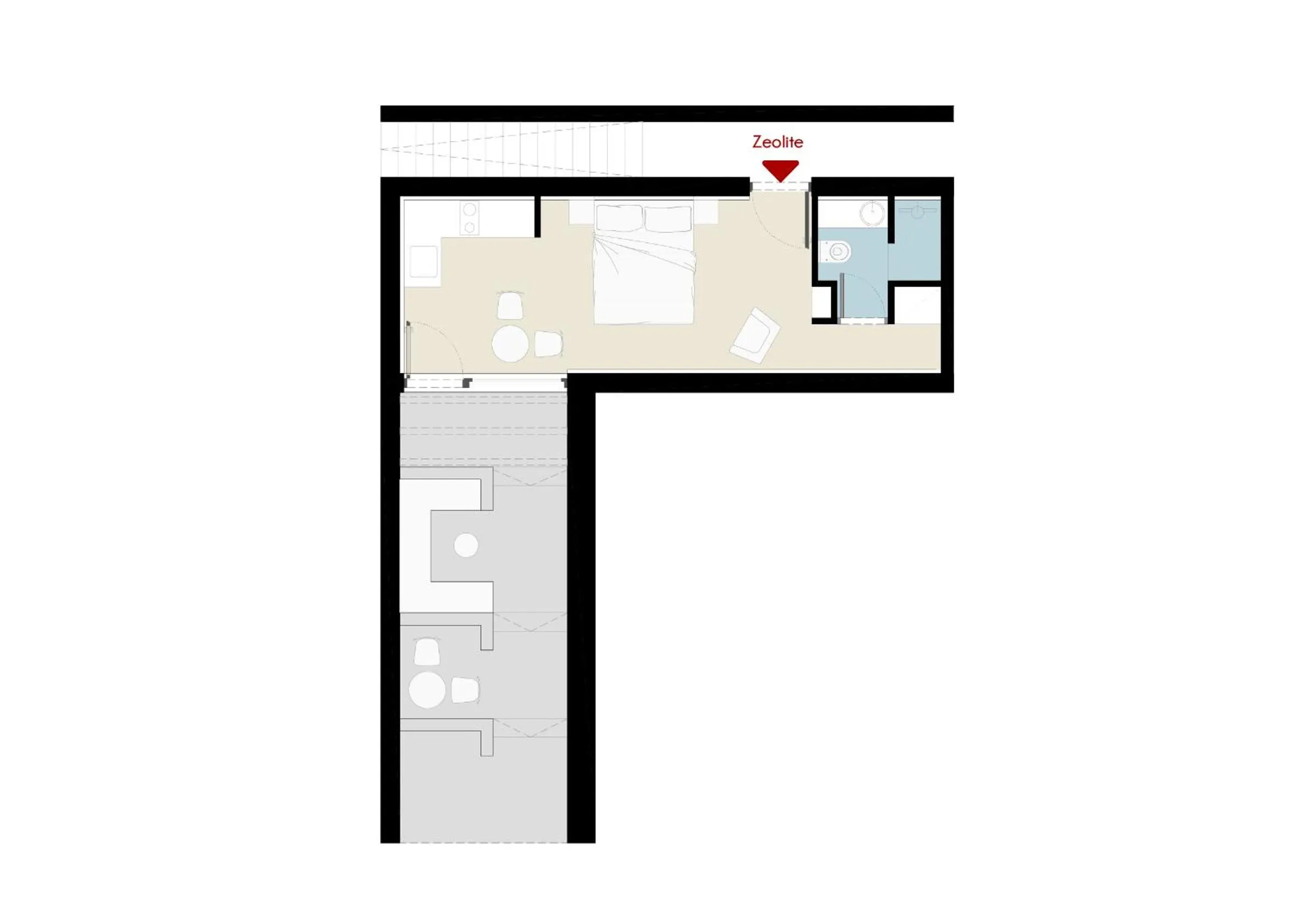 Floor plan in Korfi de Milo