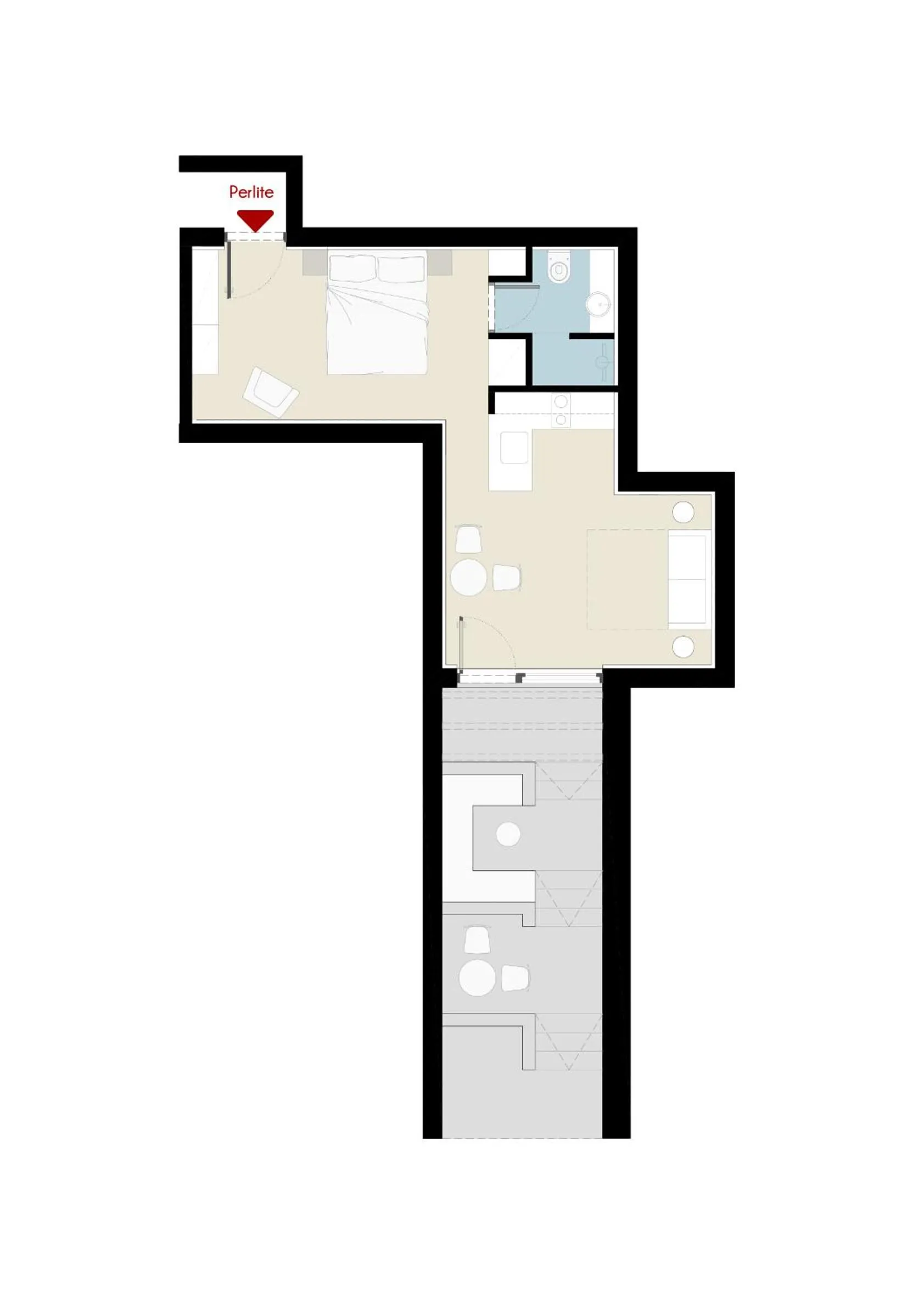Floor plan in Korfi de Milo