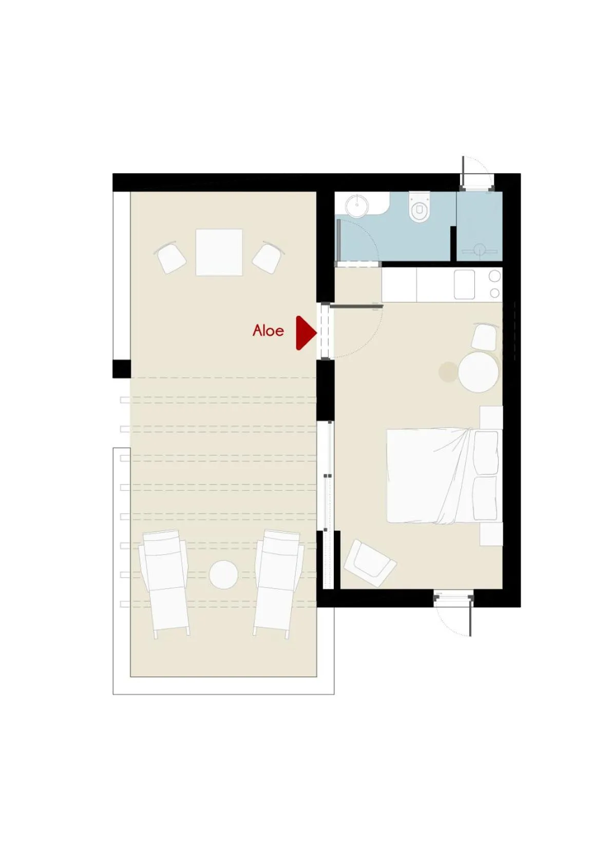 Floor plan in Korfi de Milo