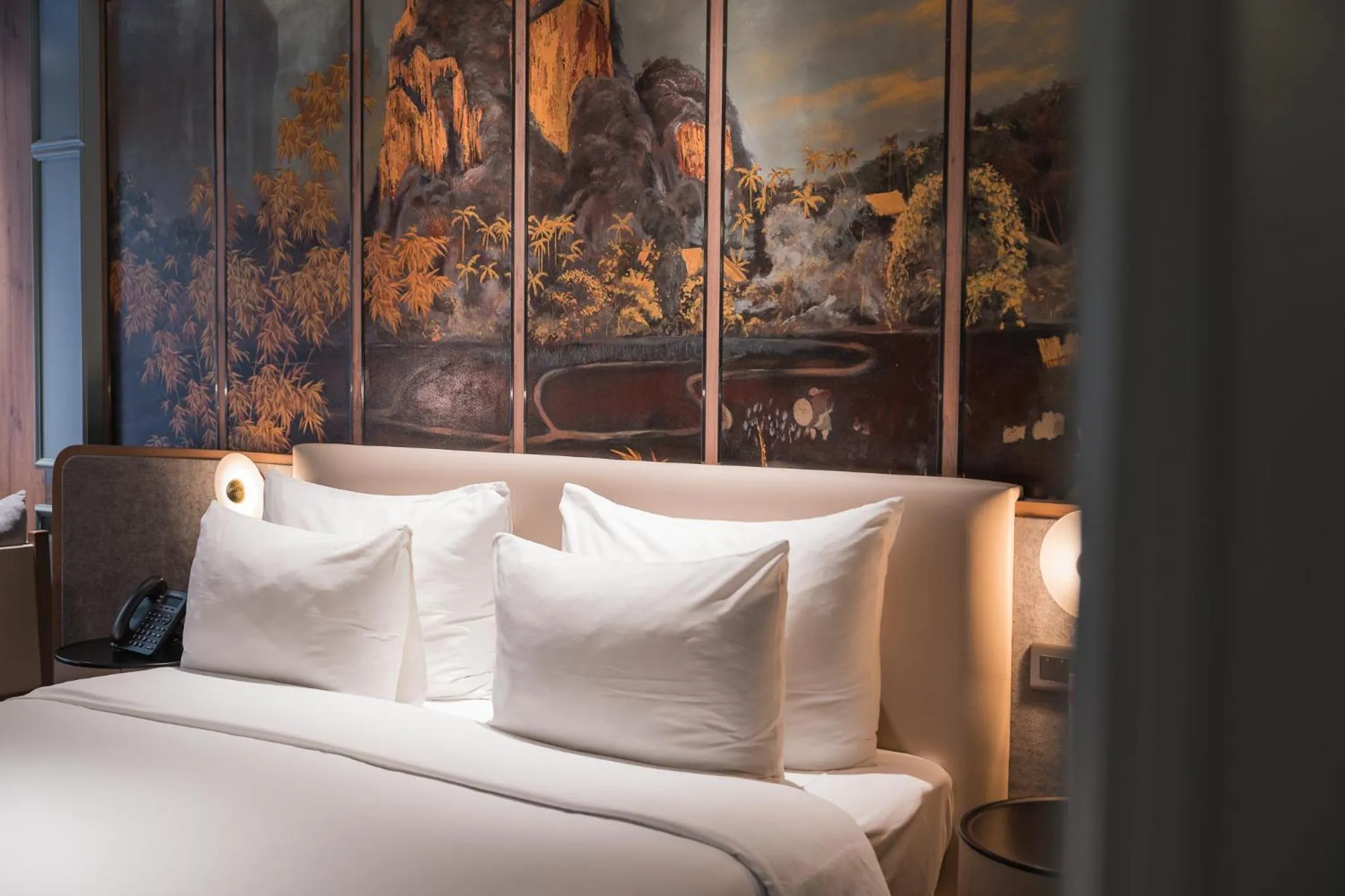 View (from property/room), Bed in La Passion Premium Cau Go