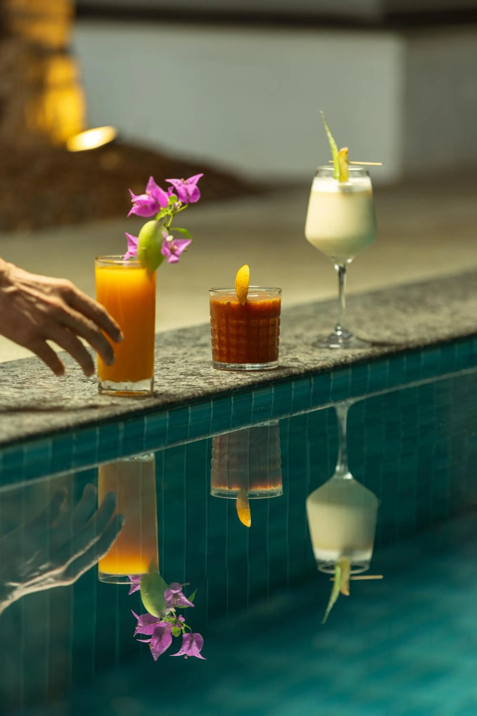 Lounge or bar in Pont Bleu Suites Riverside & Pool