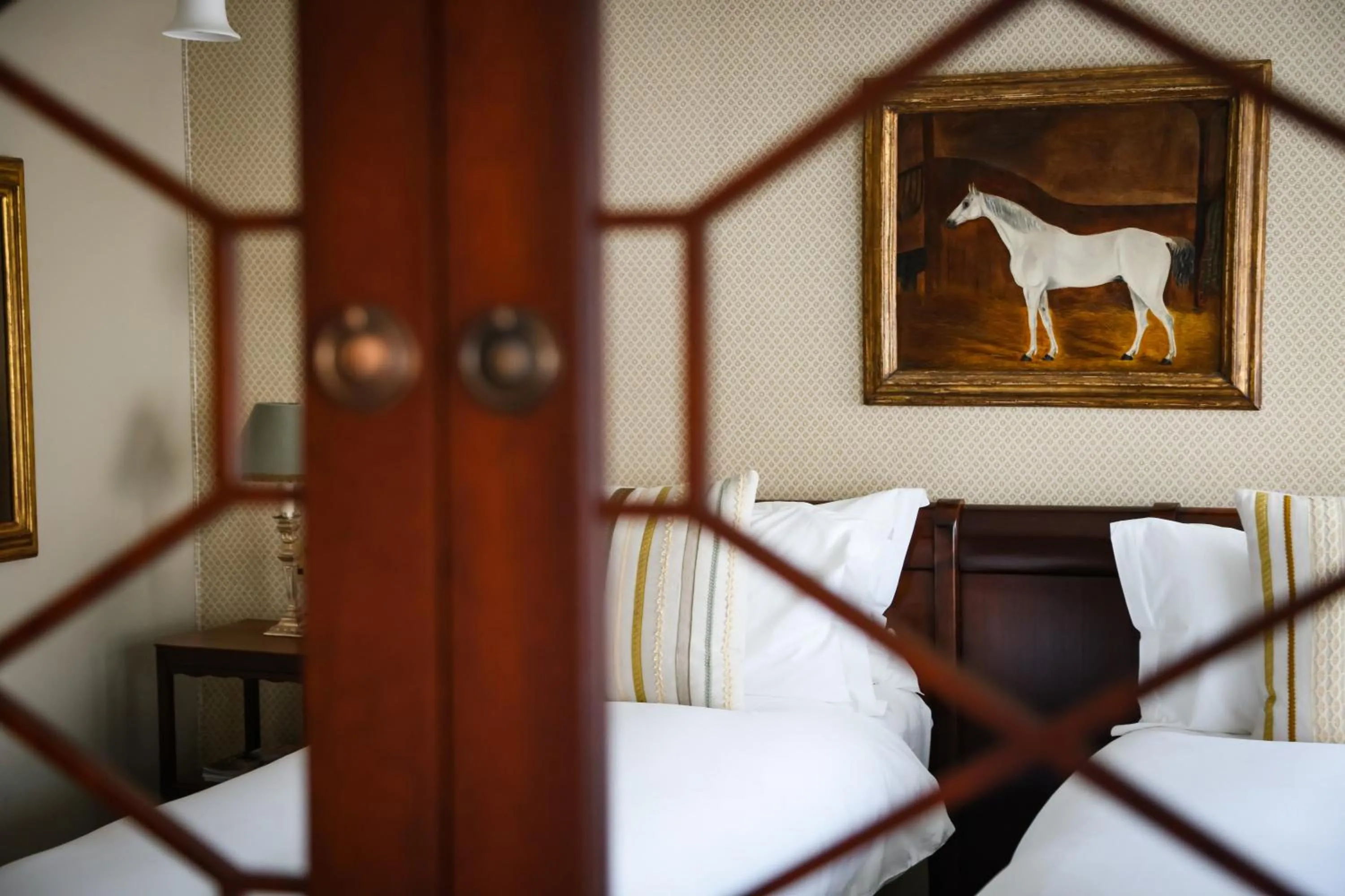 Decorative detail, Bed in Henrys Townhouse Marylebone, London