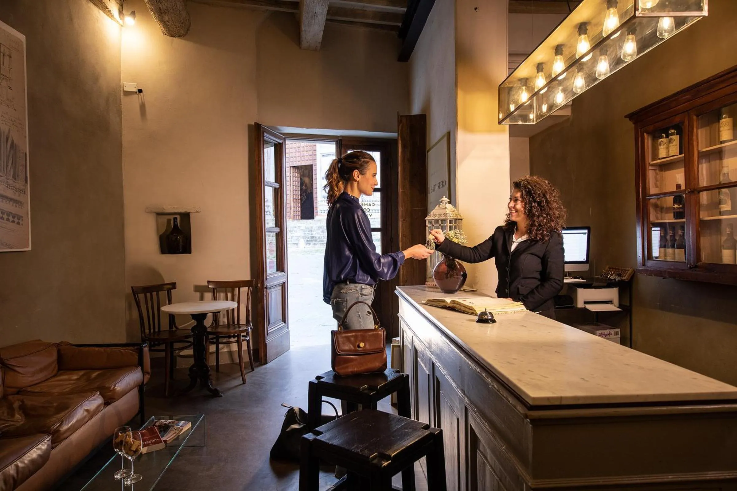 Lobby or reception in Il Battistero Siena Residenza d'Epoca