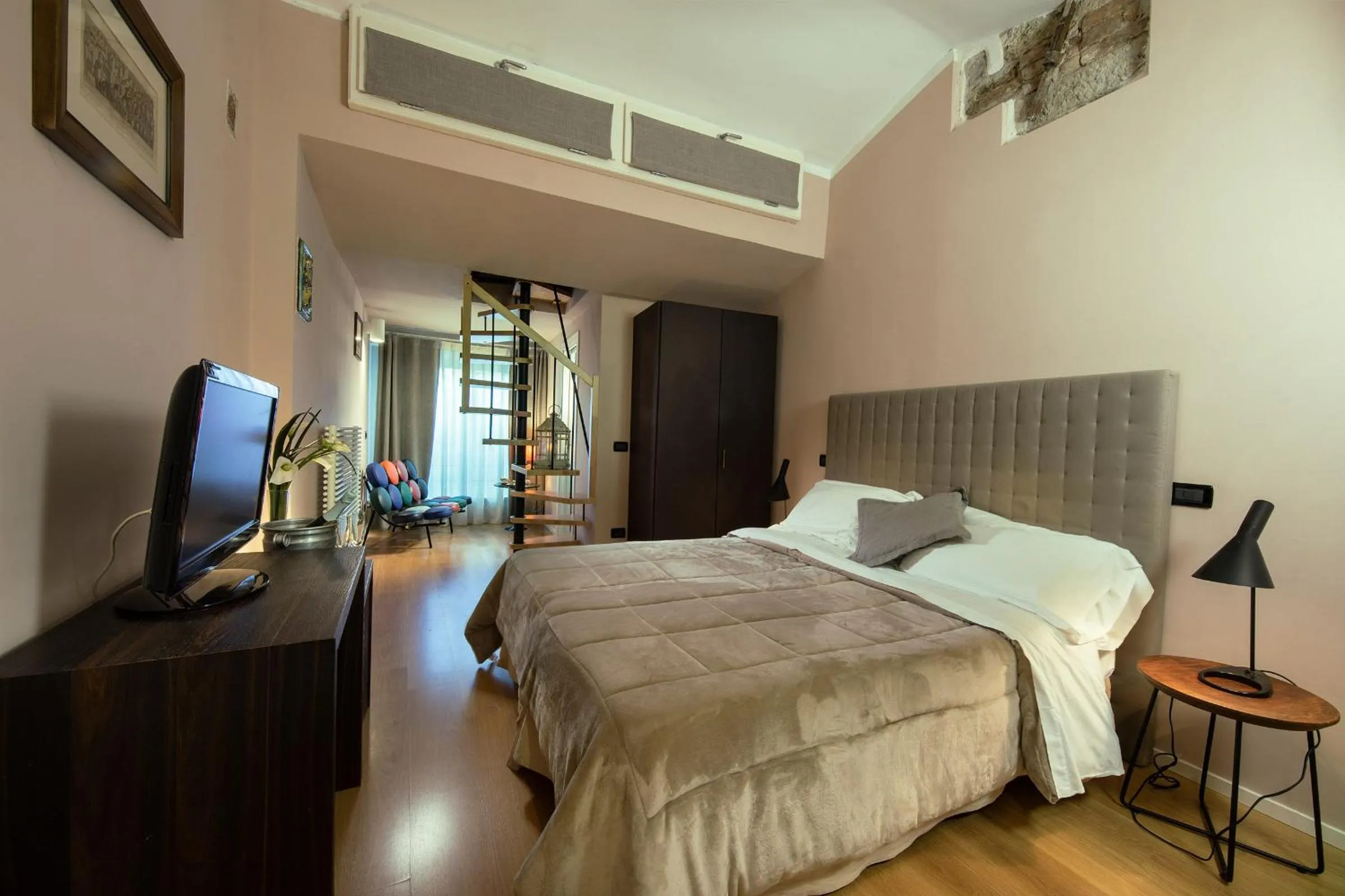 TV and multimedia, Bed in Il Battistero Siena Residenza d'Epoca