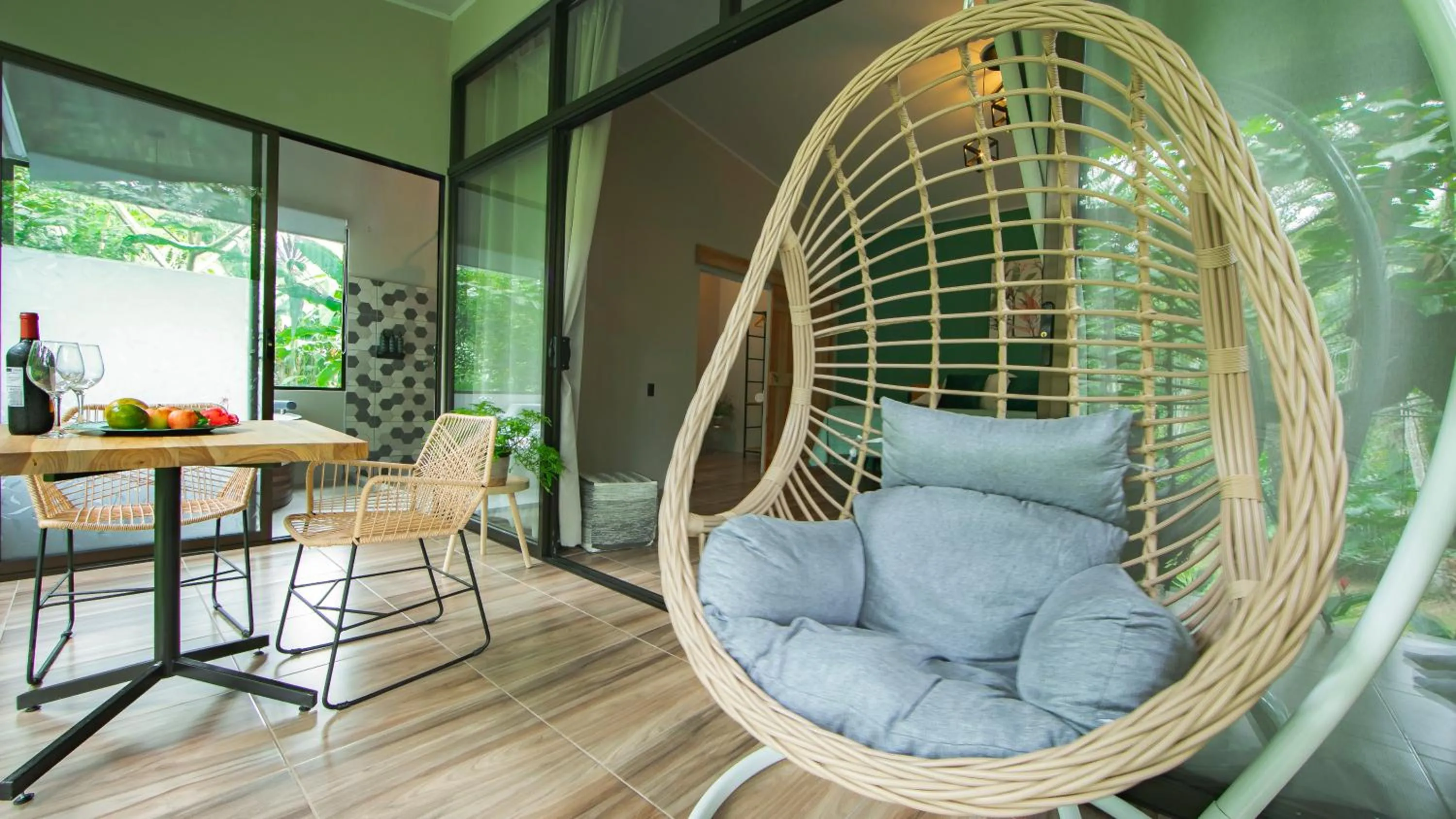 Patio in Eden Organic Farm & Bungalows