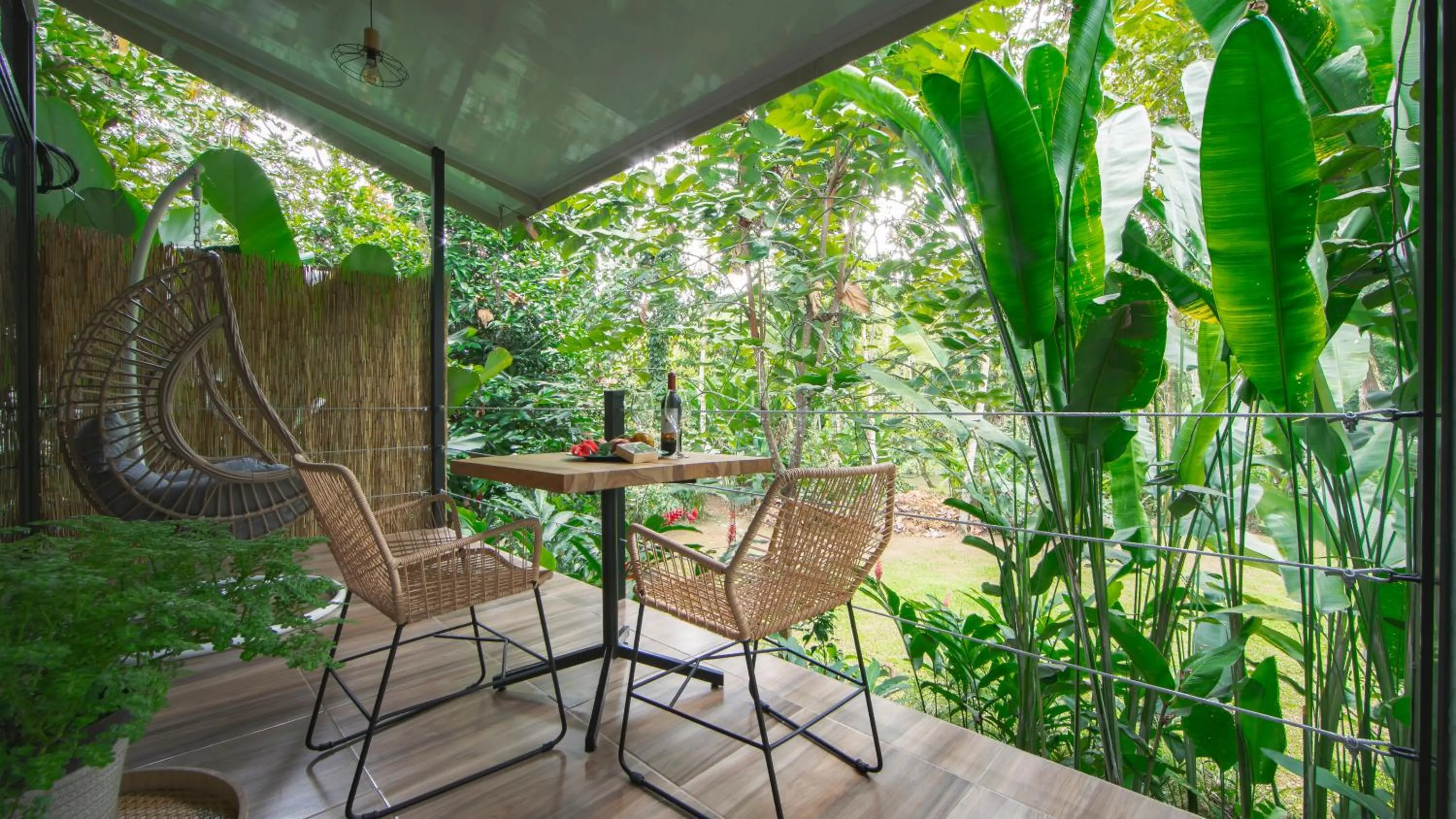 Patio in Eden Organic Farm & Bungalows