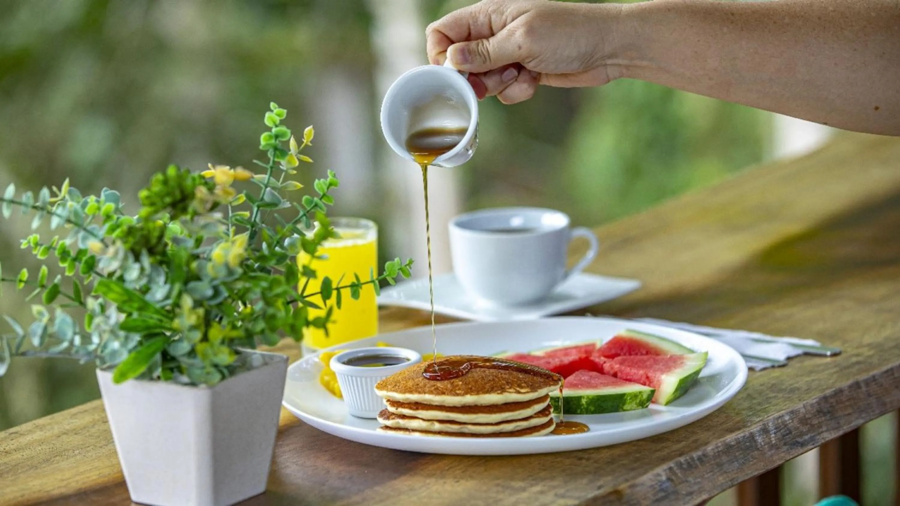 Food and drinks in Eden Organic Farm & Bungalows