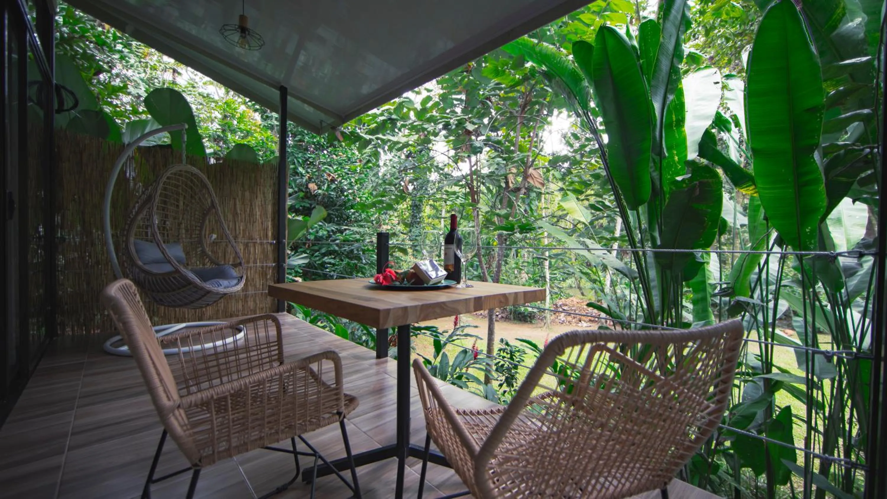 Patio in Eden Organic Farm & Bungalows