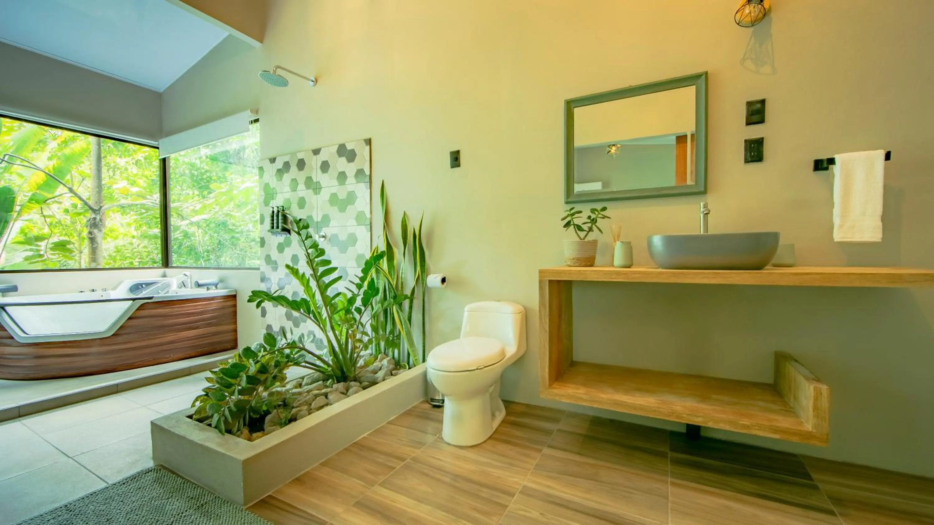 Bathroom in Eden Organic Farm & Bungalows