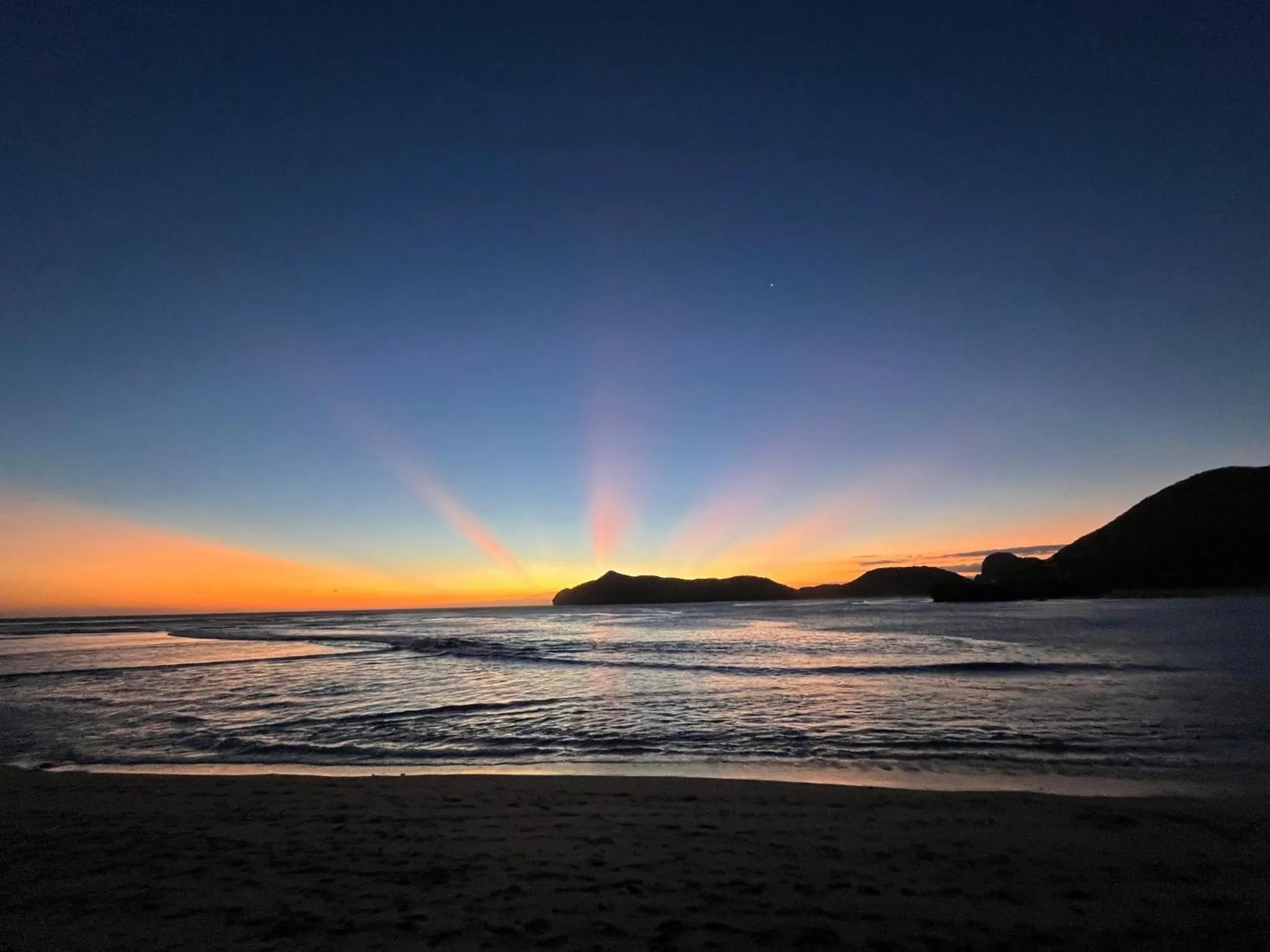 Sunset in Balong Balong Surf Bungalows & Restaurant