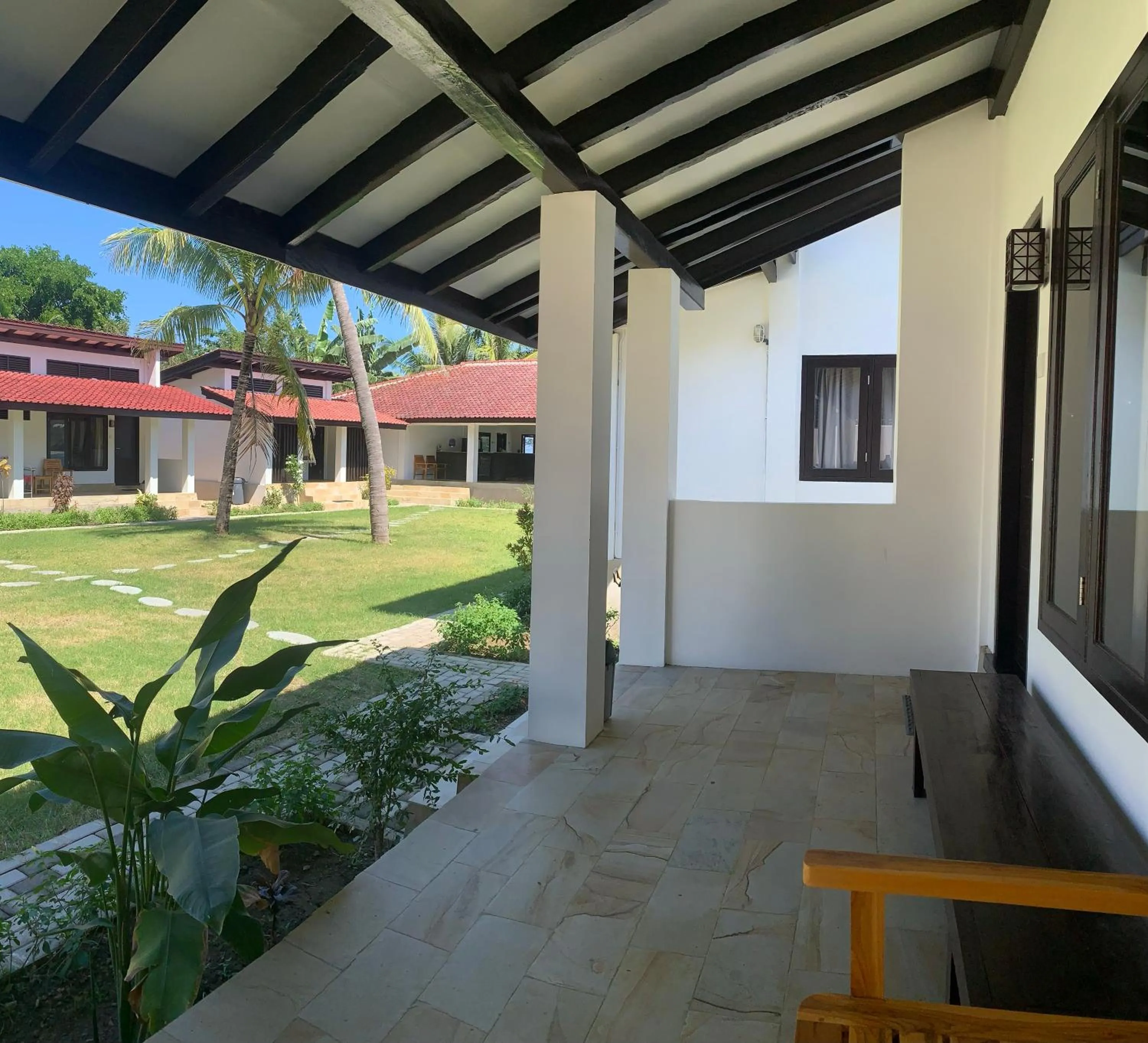 Garden view in Balong Balong Surf Bungalows & Restaurant