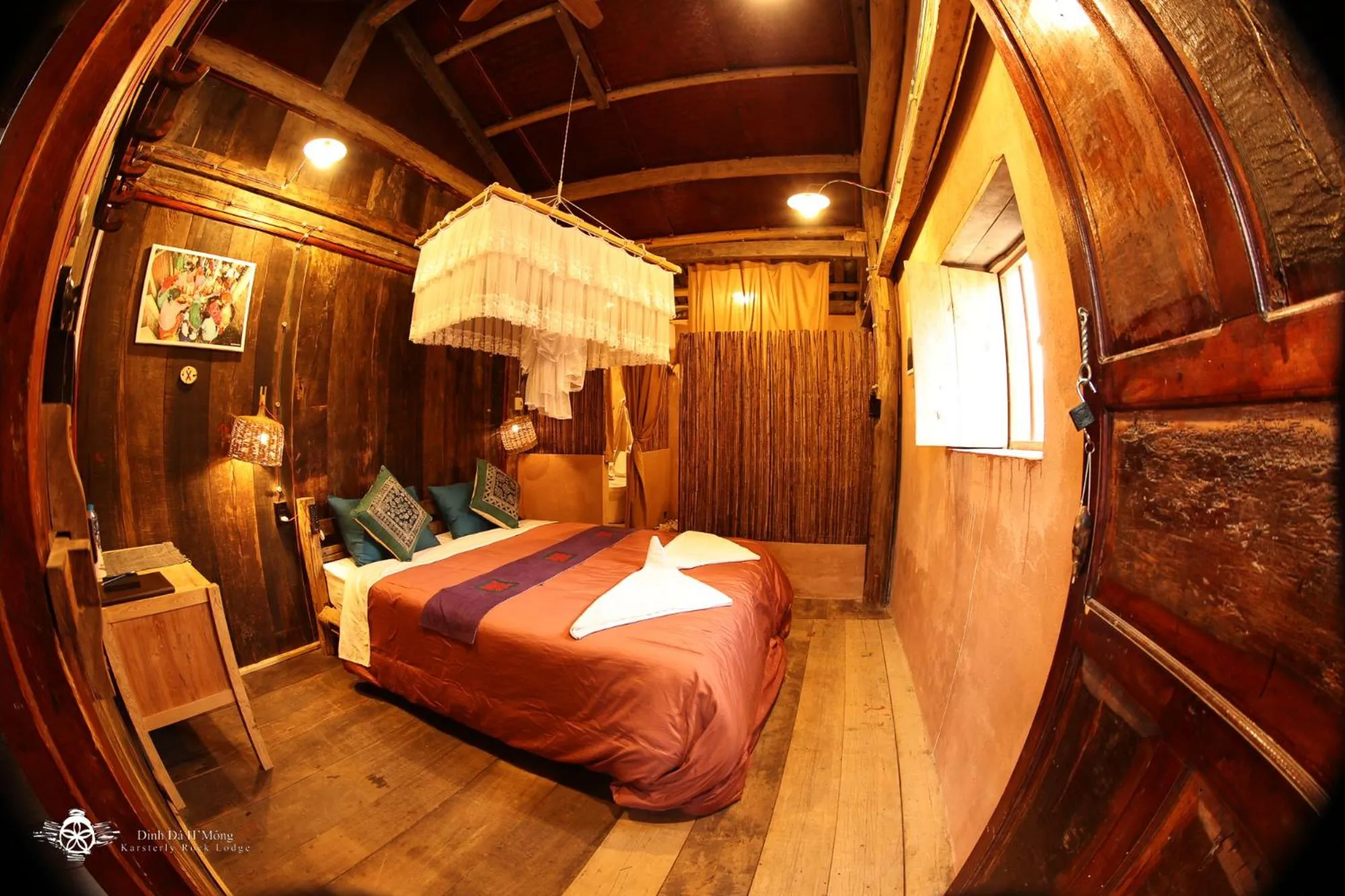 Bedroom, Bed in Dinh Đá H'Mông - Karsterly Rock Lodge