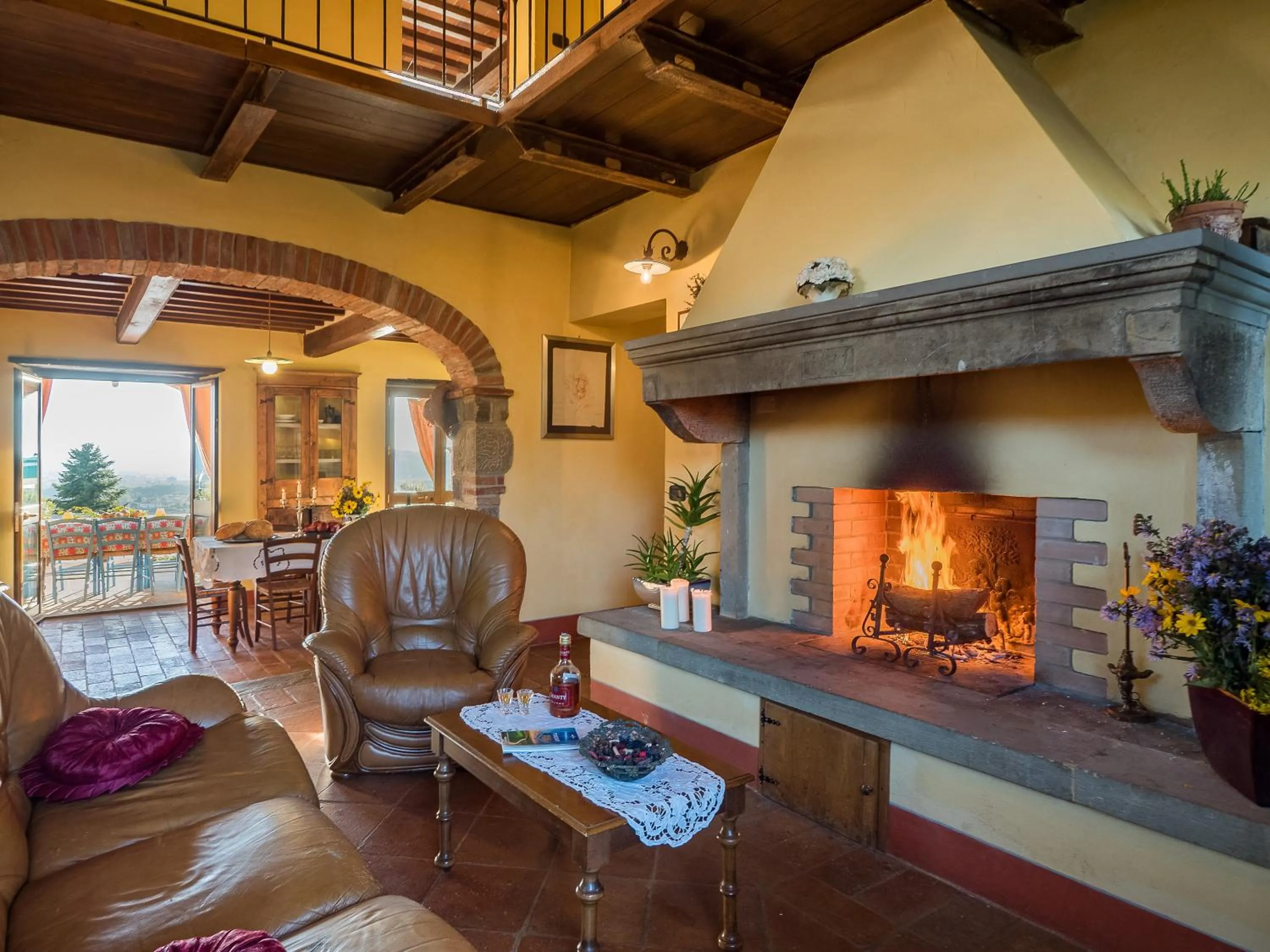 Living room in Villa Senaia