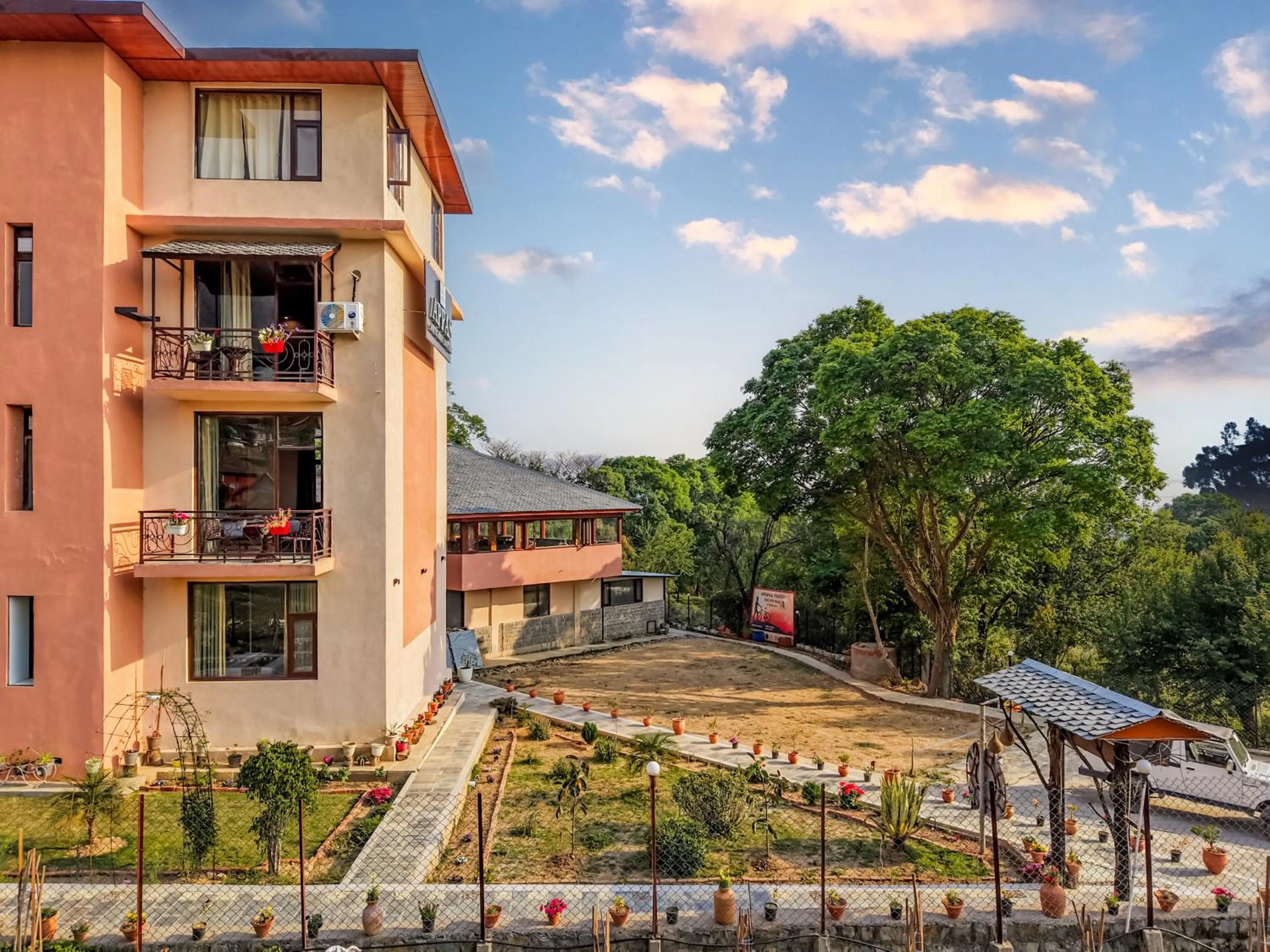 Garden view in Appas Hotel